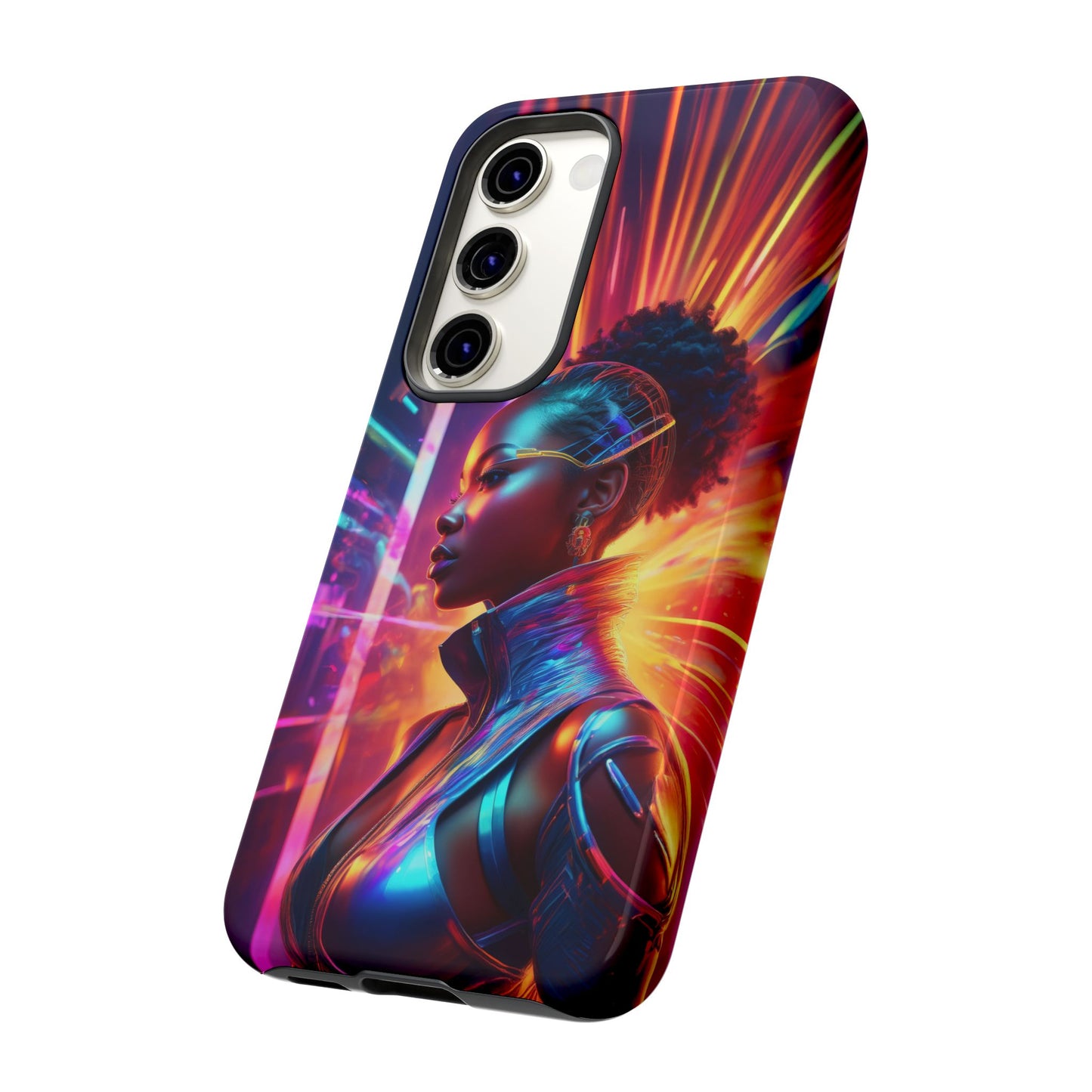 Futuristic Cyberpunk Female Cell Phone Case 001