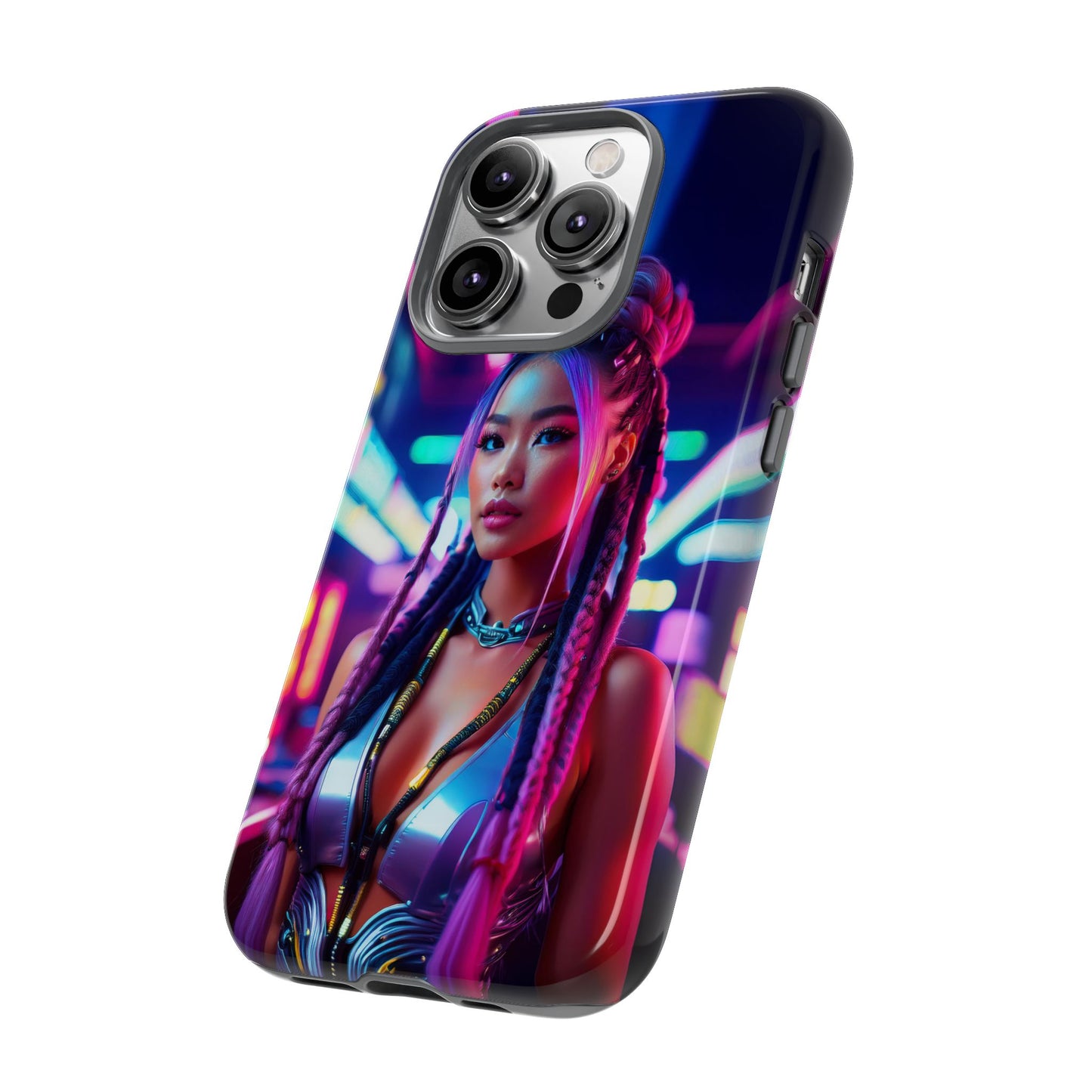 Futuristic Cyberpunk Female Cell Phone Case 008