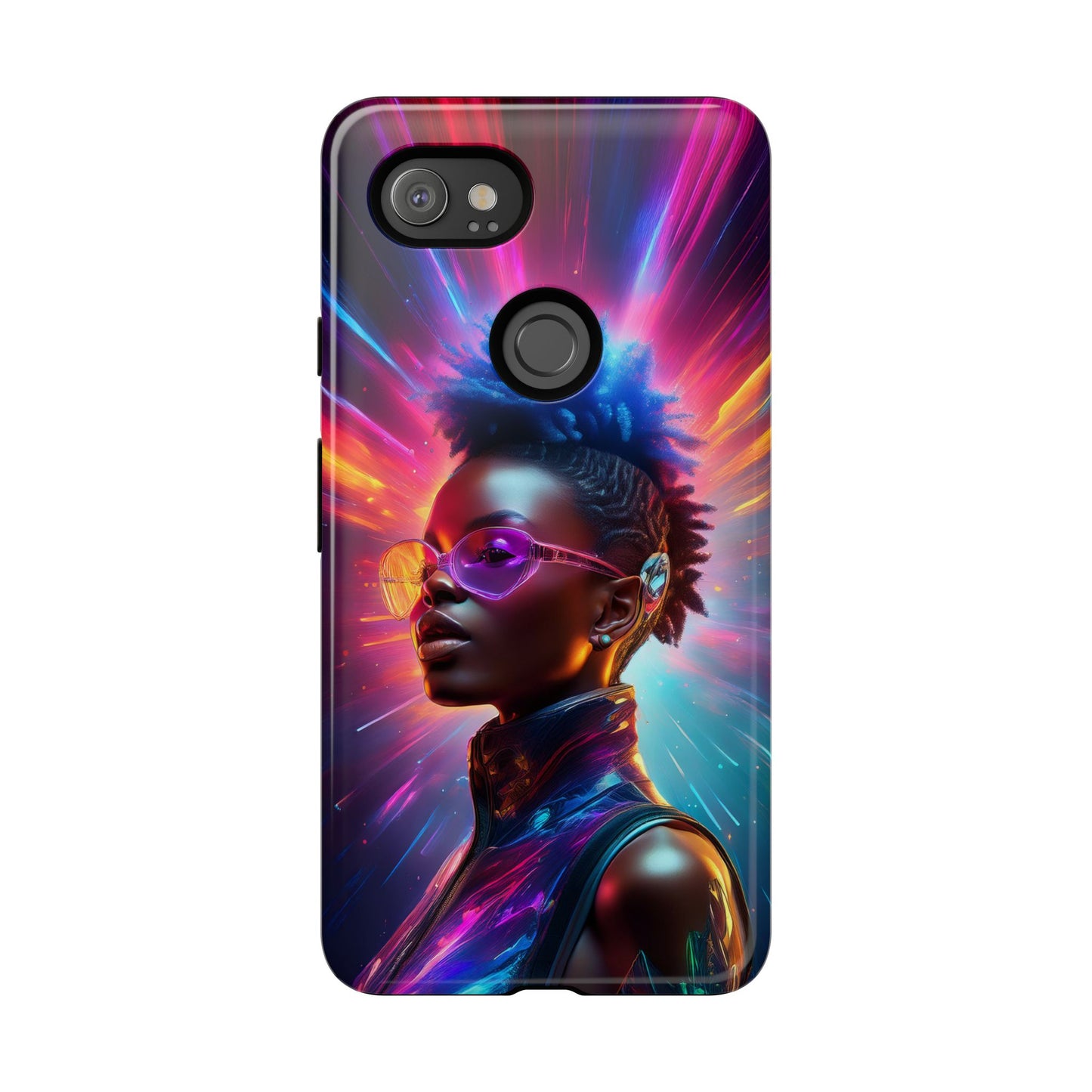 Futuristic Cyberpunk Female Cell Phone Case 026