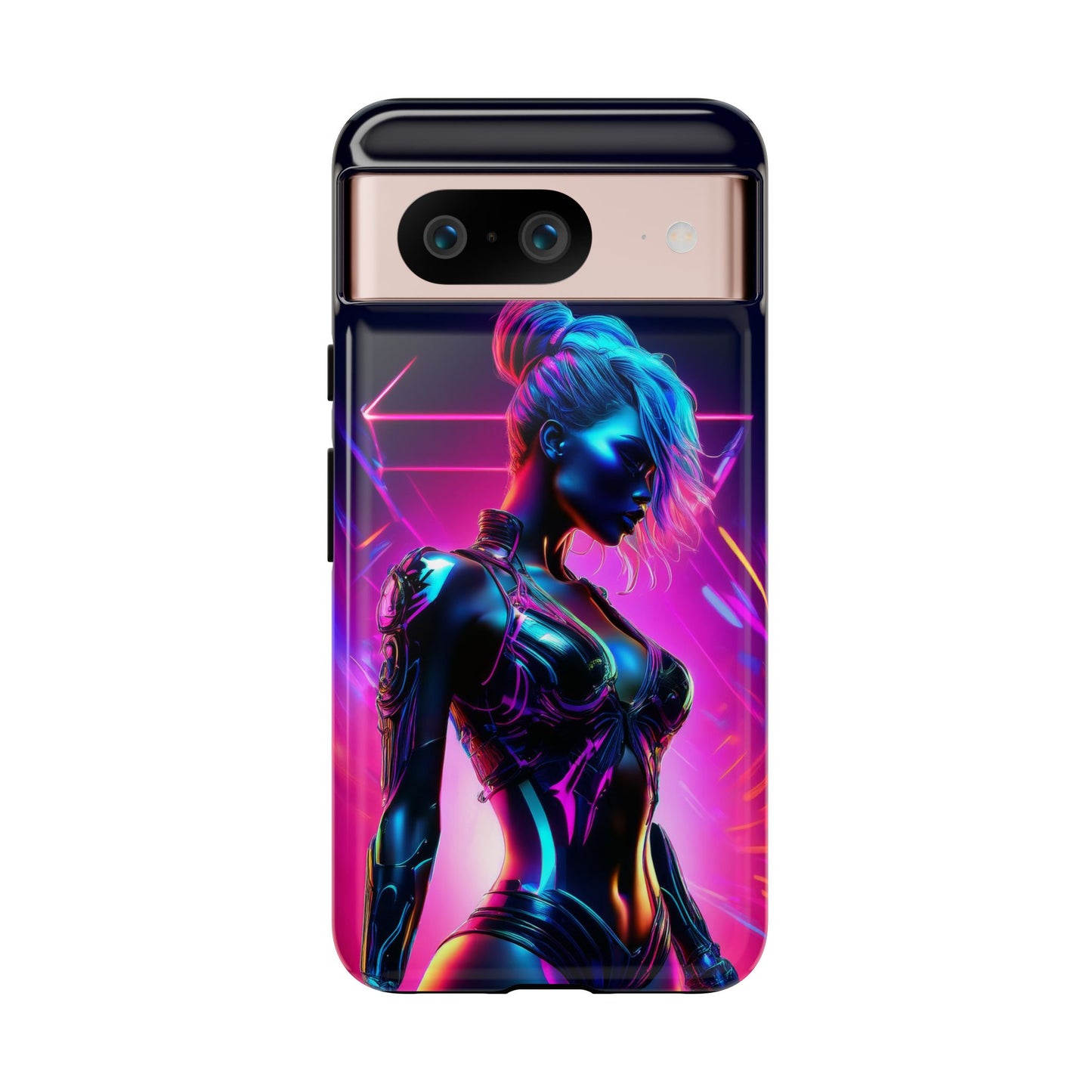 Futuristic Cyberpunk Female Cell Phone Case 017