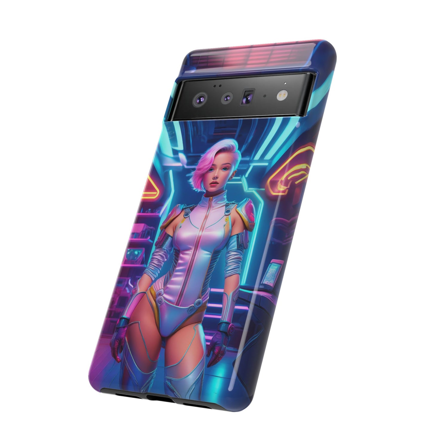 Futuristic Cyberpunk Female Cell Phone Case 002