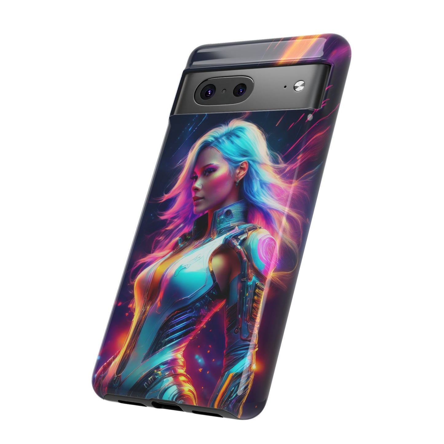 Futuristic Cyberpunk Female Cell Phone Case 012