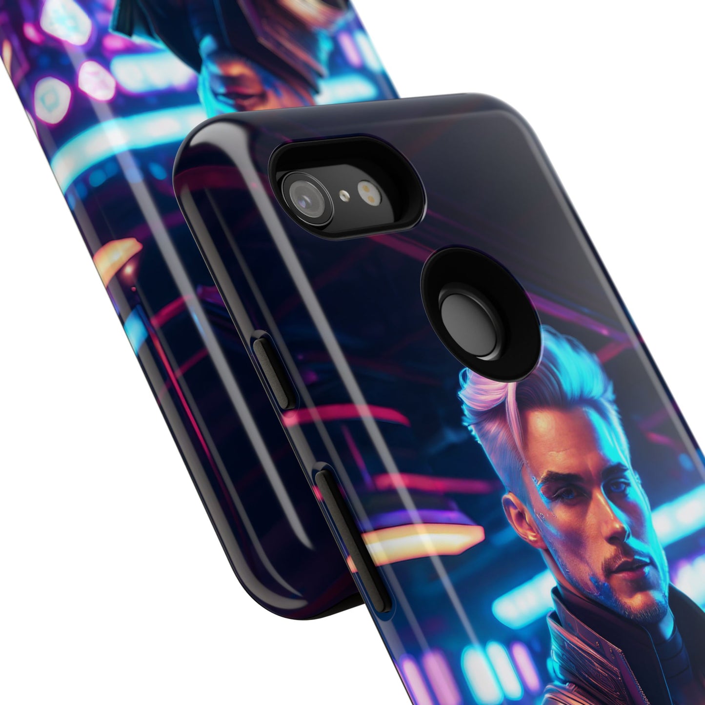 Futuristic Cyberpunk Male Cell Phone Case 008