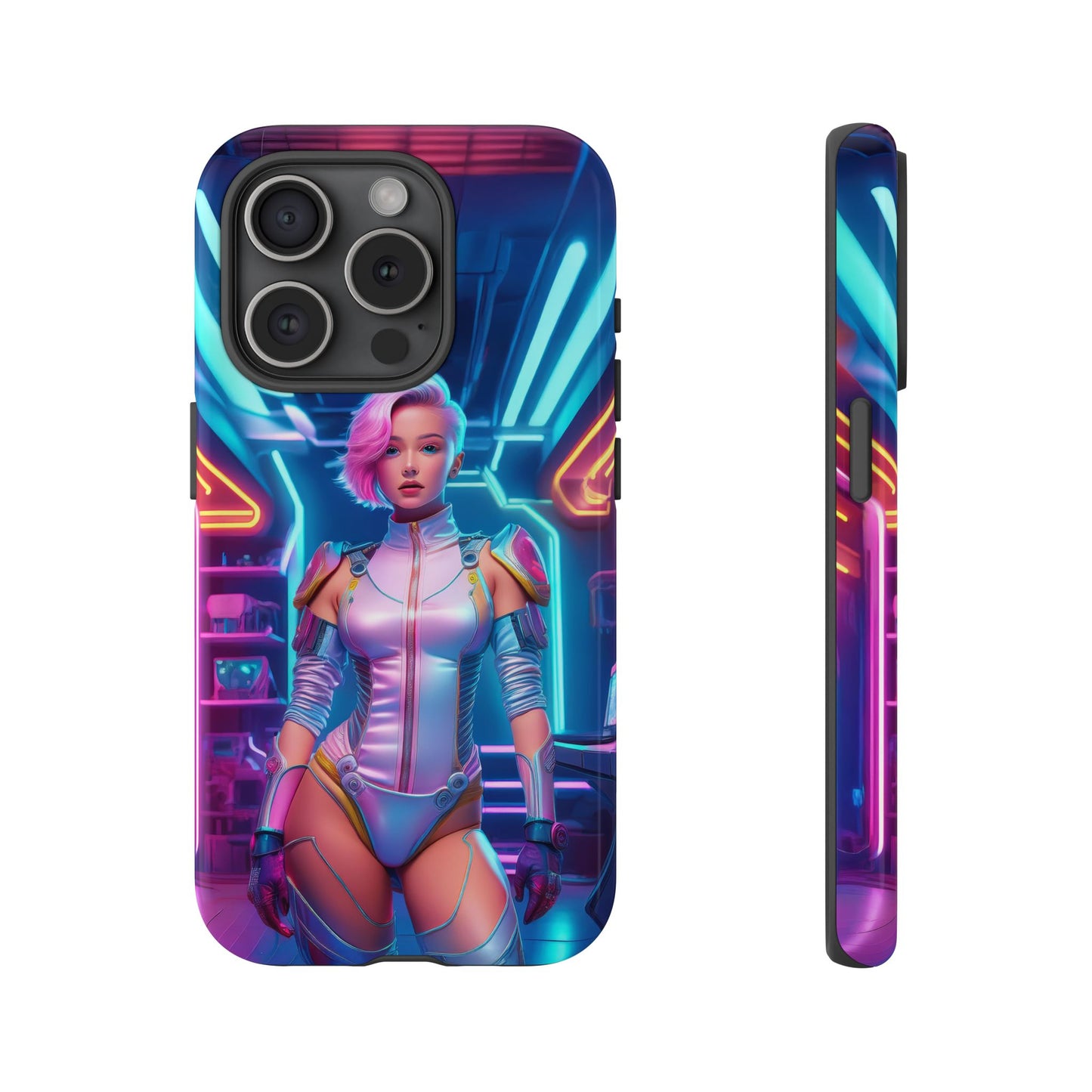 Futuristic Cyberpunk Female Cell Phone Case 002