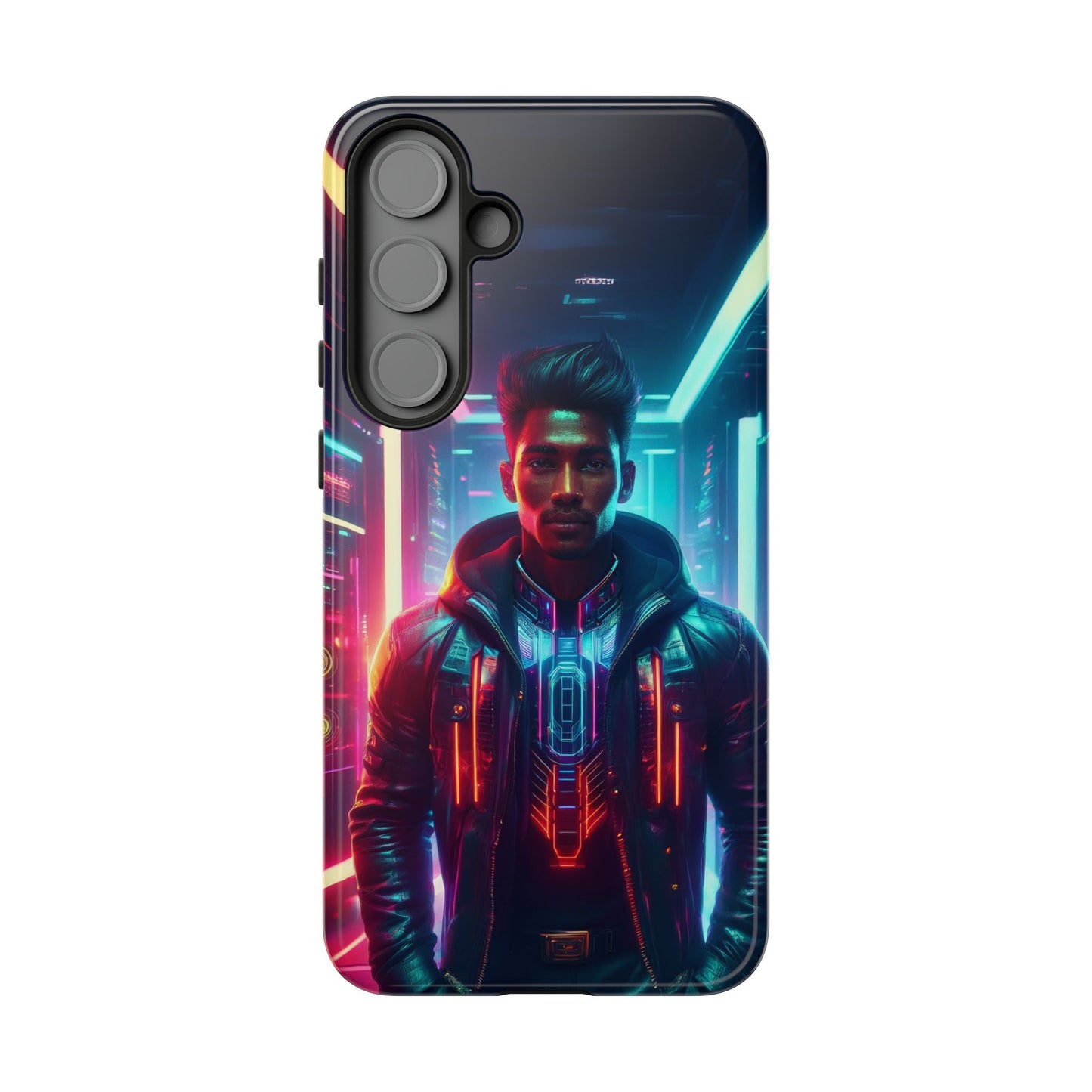 Futuristic Cyberpunk Male Cell Phone Case 001