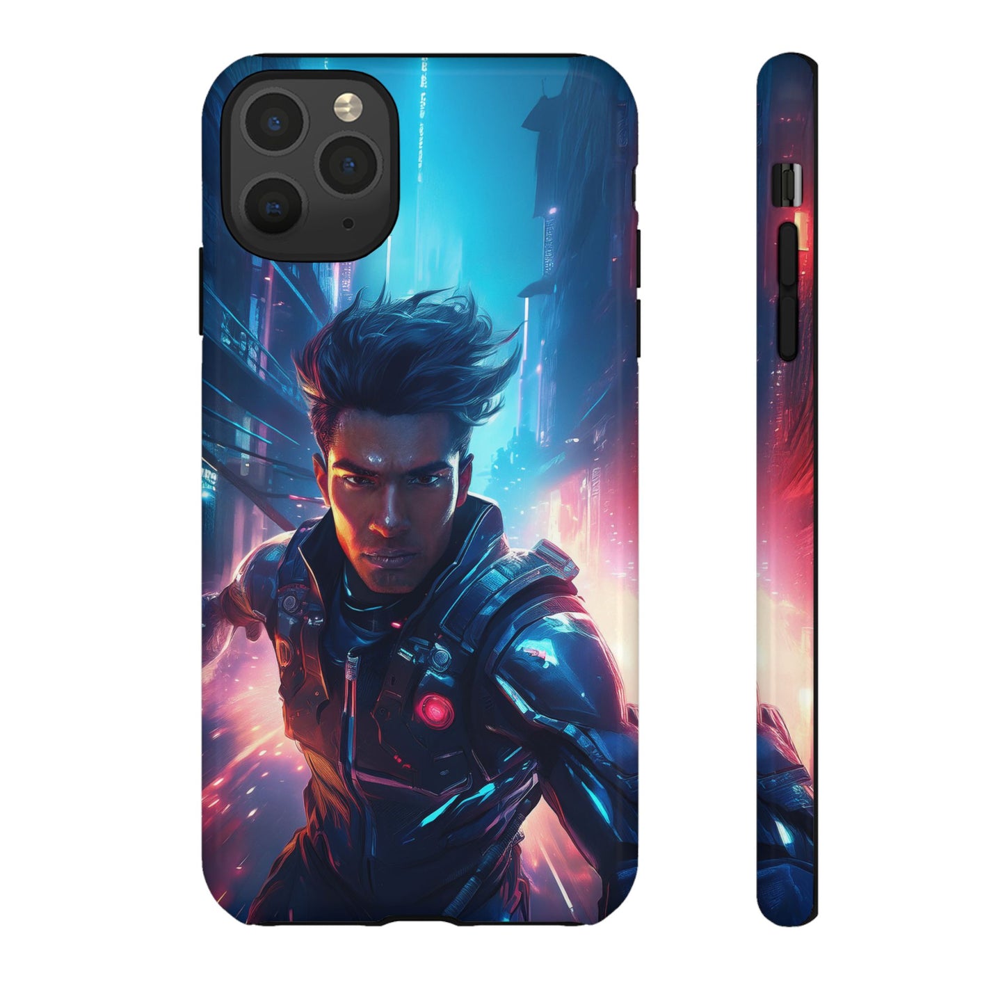 Futuristic Cyberpunk Male Cell Phone Case 017