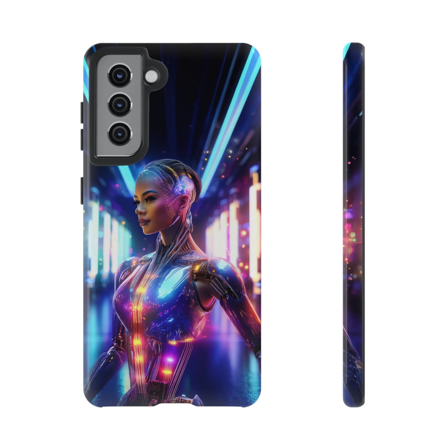 Futuristic Human Android Hybrid Cell Phone Case 010