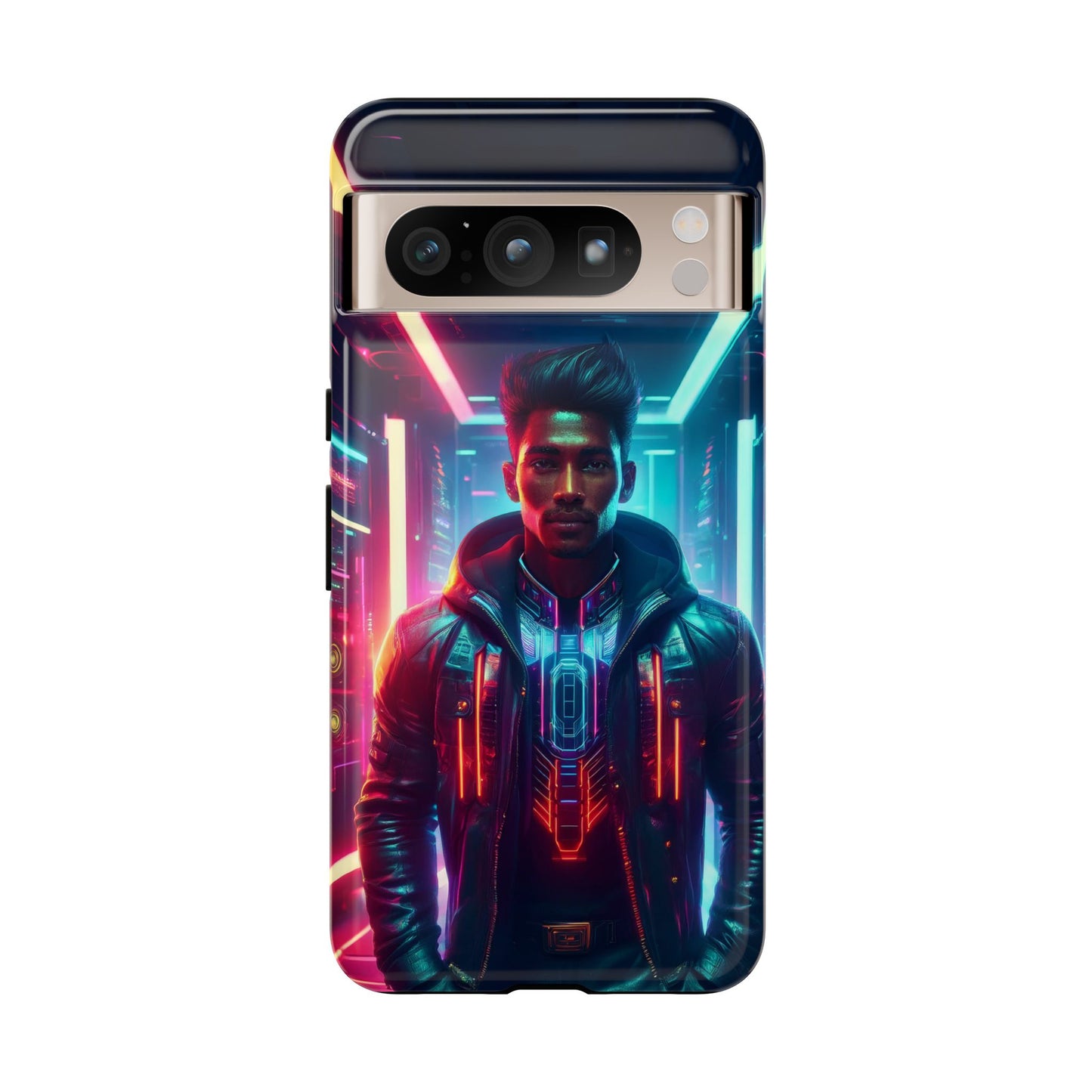 Futuristic Cyberpunk Male Cell Phone Case 001