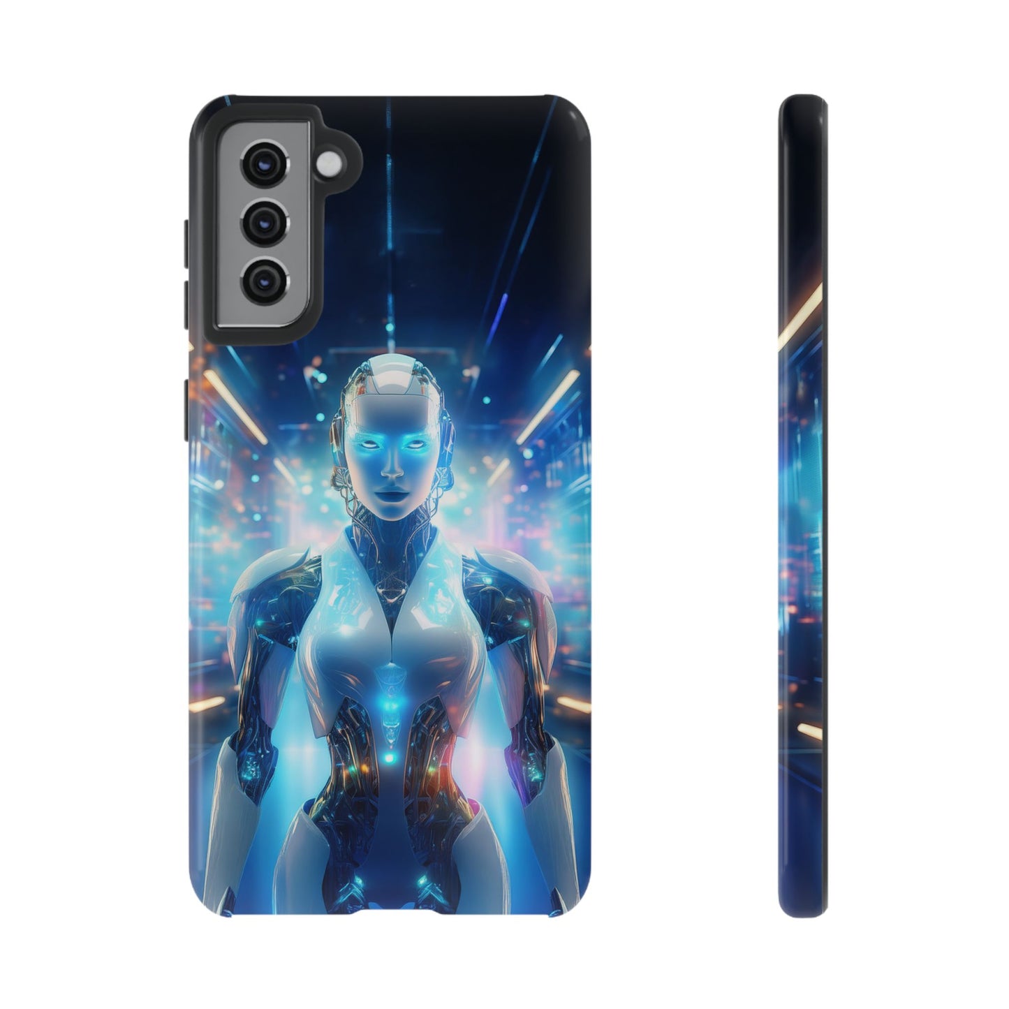 Futuristic Human Android Hybrid Cell Phone Case 012