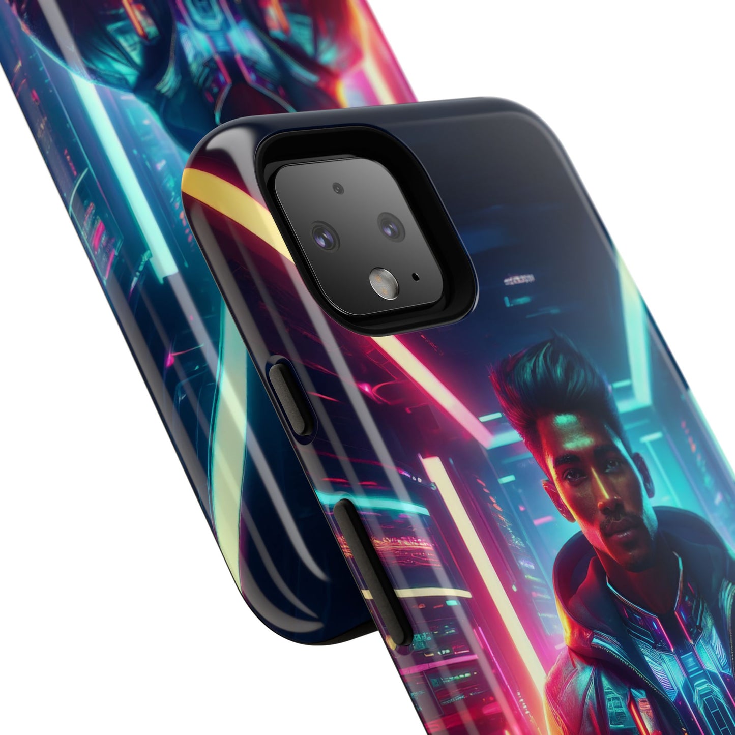 Futuristic Cyberpunk Male Cell Phone Case 001