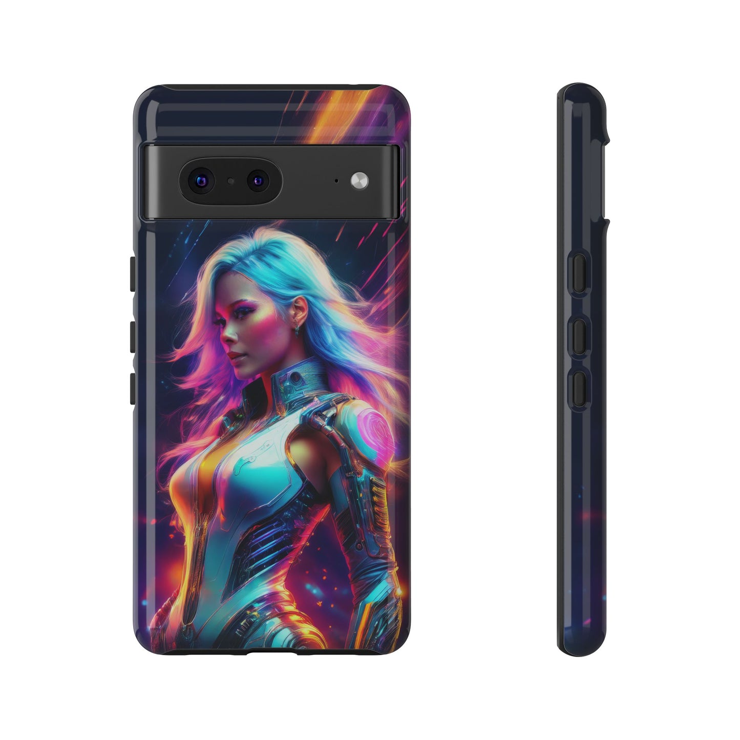 Futuristic Cyberpunk Female Cell Phone Case 012