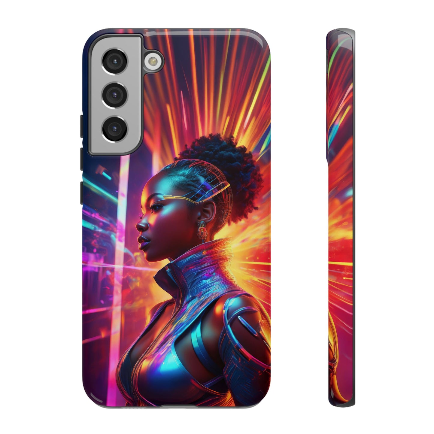 Futuristic Cyberpunk Female Cell Phone Case 001