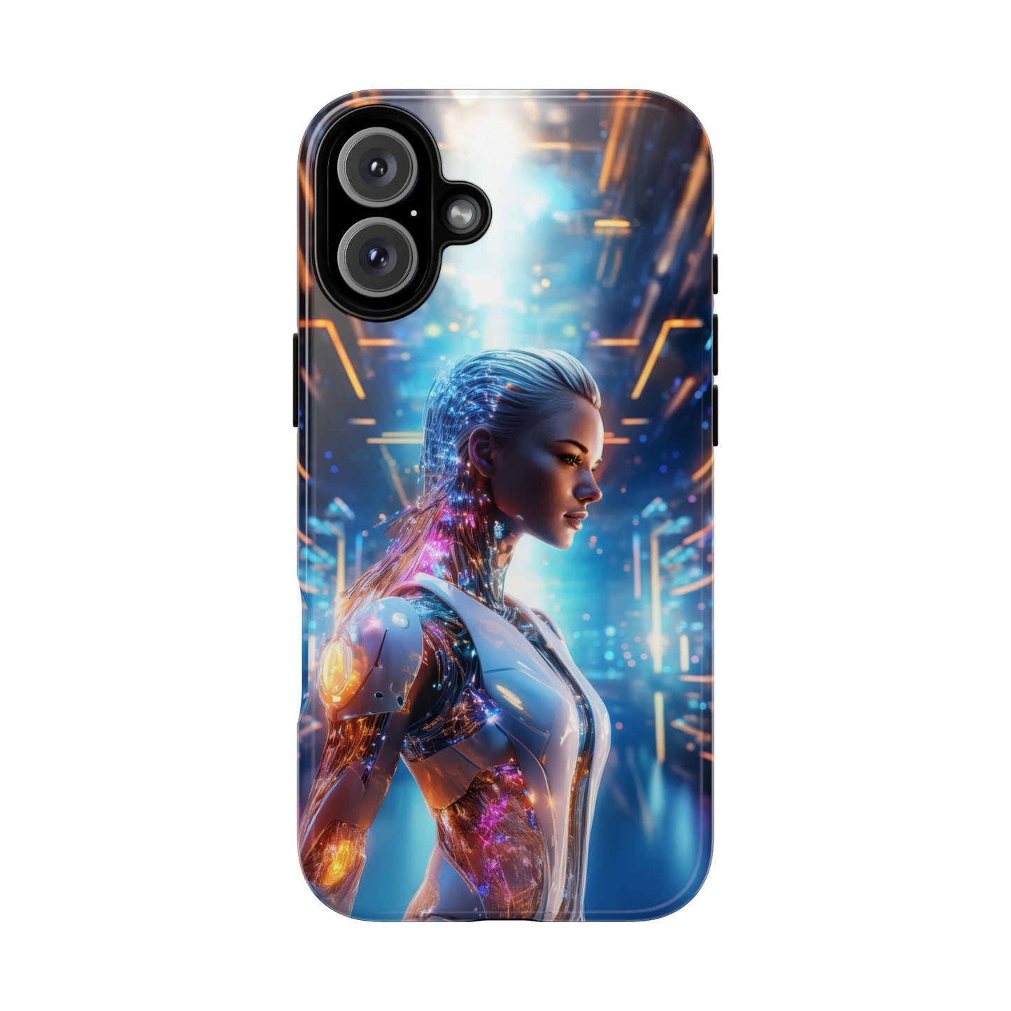 Futuristic Human Android Hybrid Cell Phone Case 008