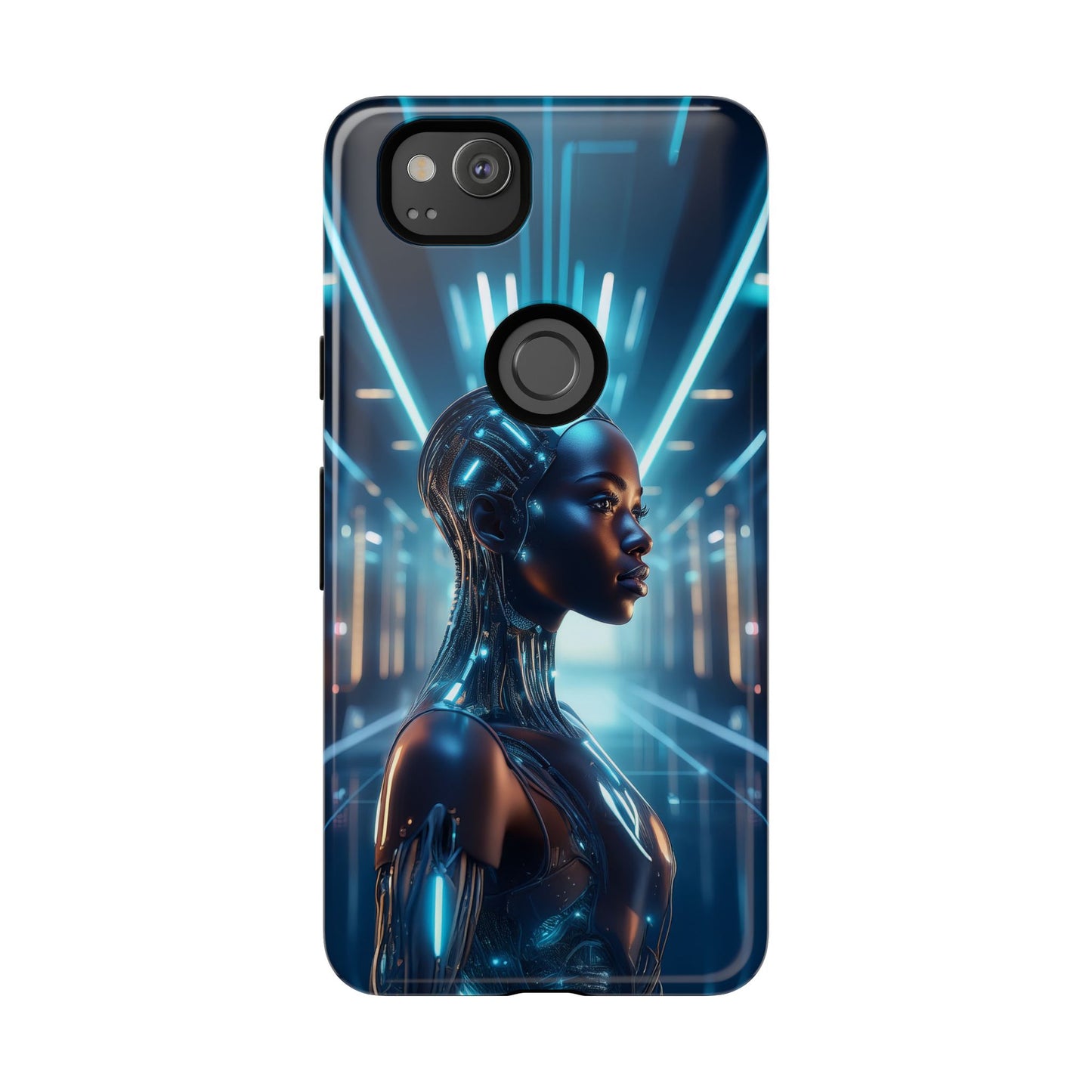 Futuristic Human Android Hybrid Cell Phone Case 003