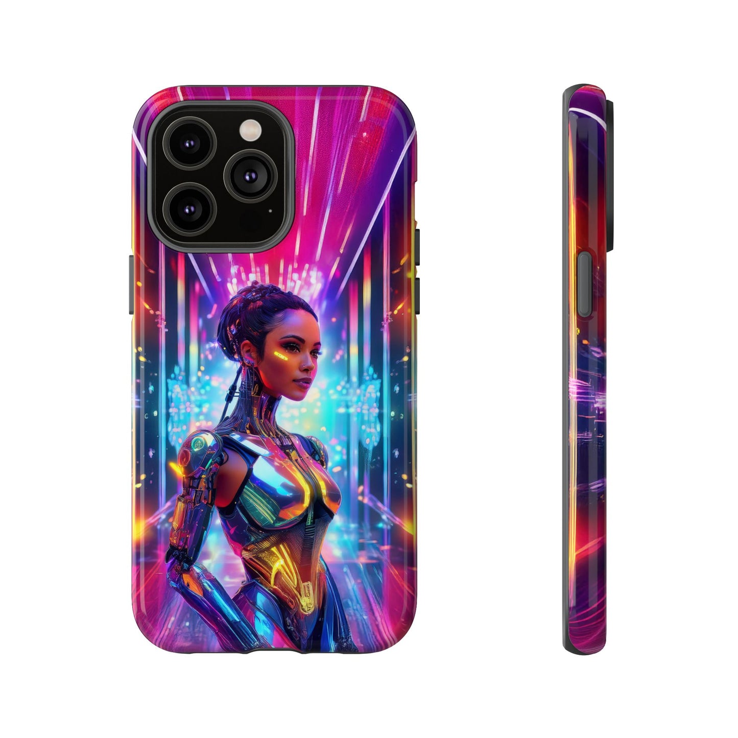 Futuristic Human Android Hybrid Cell Phone Case 006