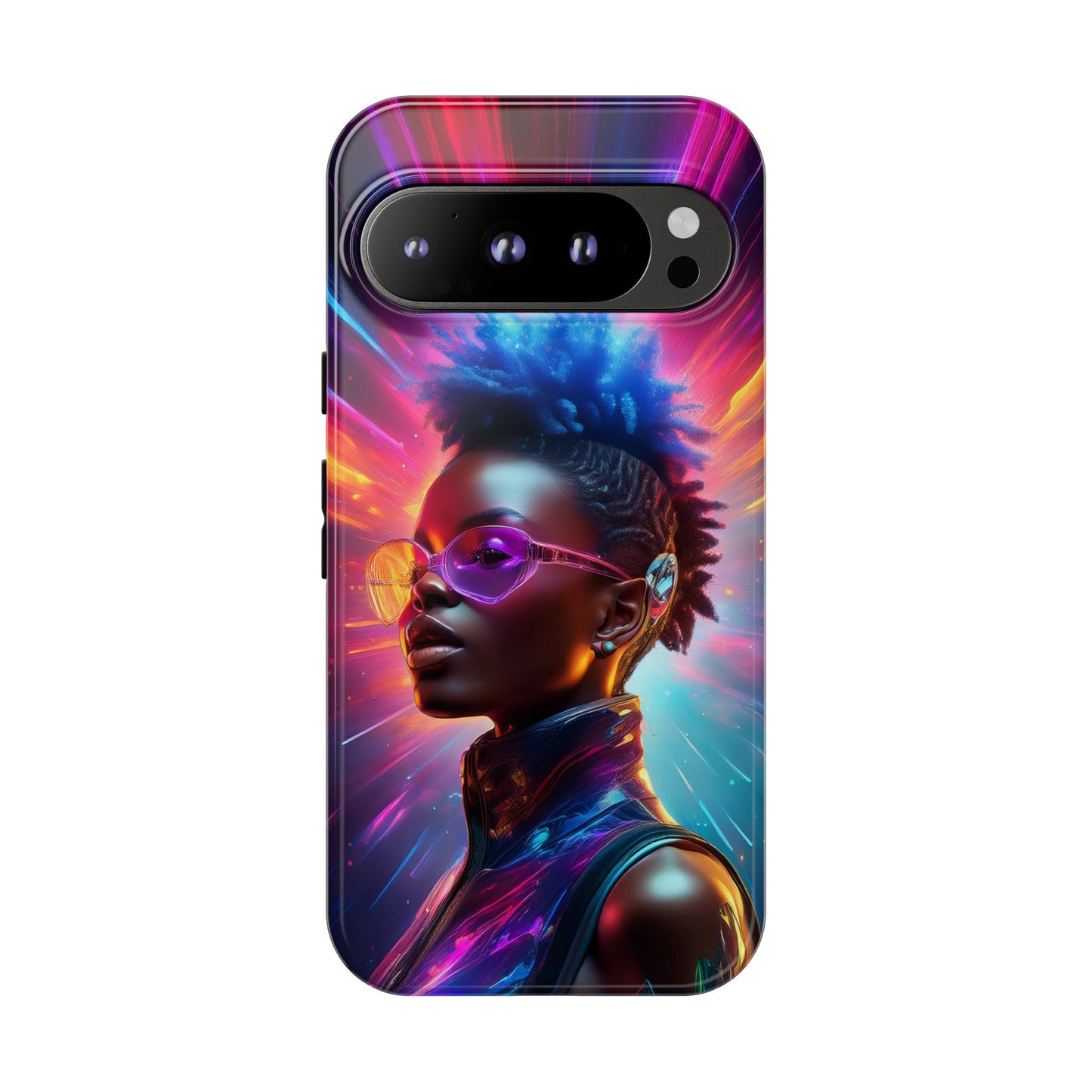 Futuristic Cyberpunk Female Cell Phone Case 026