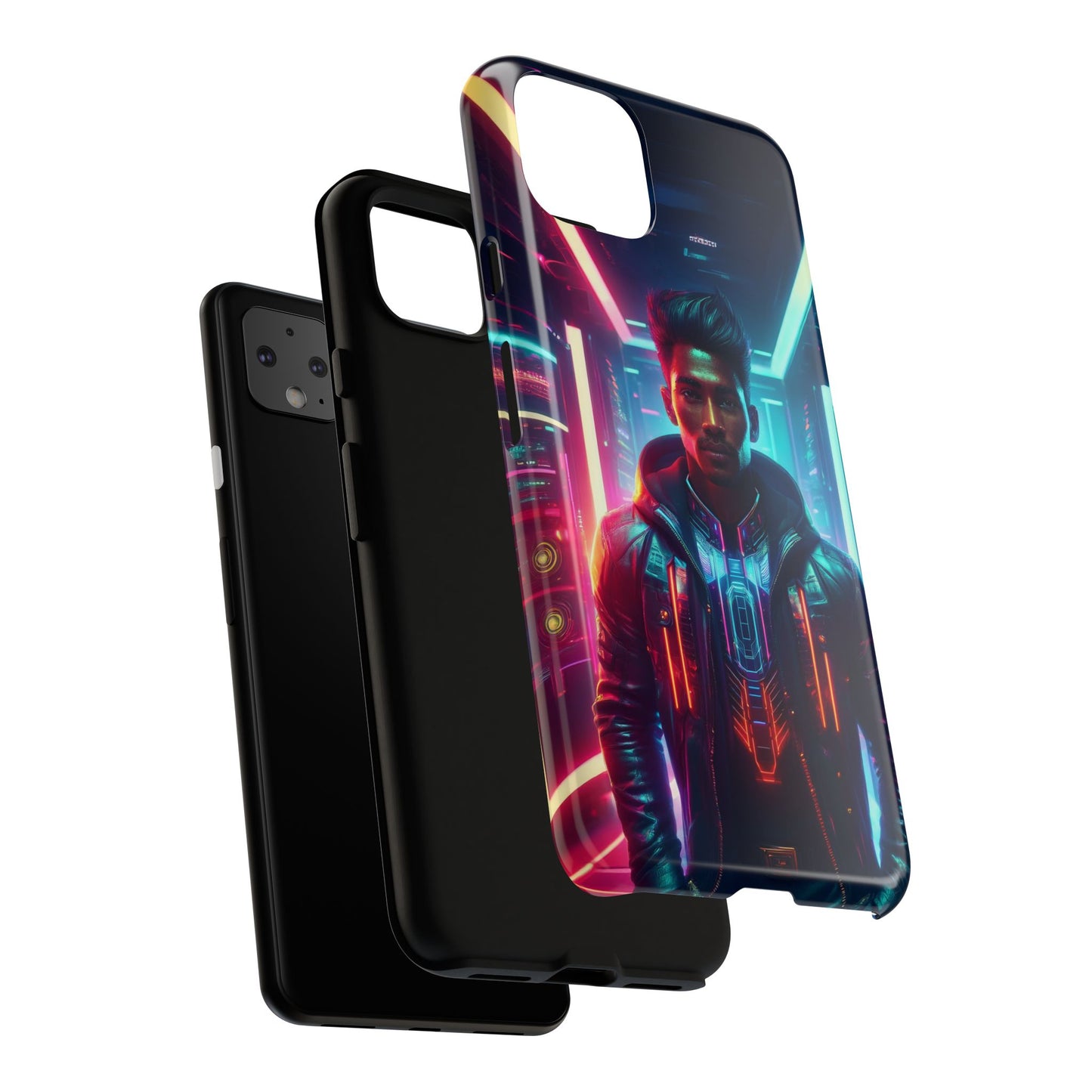 Futuristic Cyberpunk Male Cell Phone Case 001