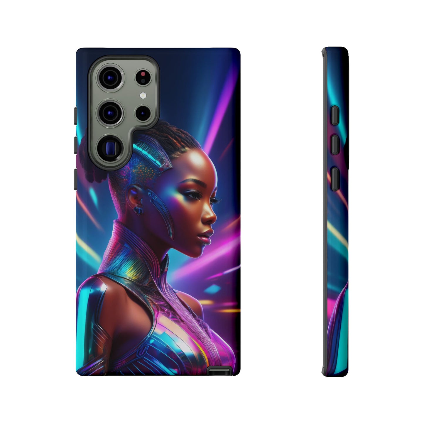 Futuristic Cyberpunk Female Cell Phone Case 014