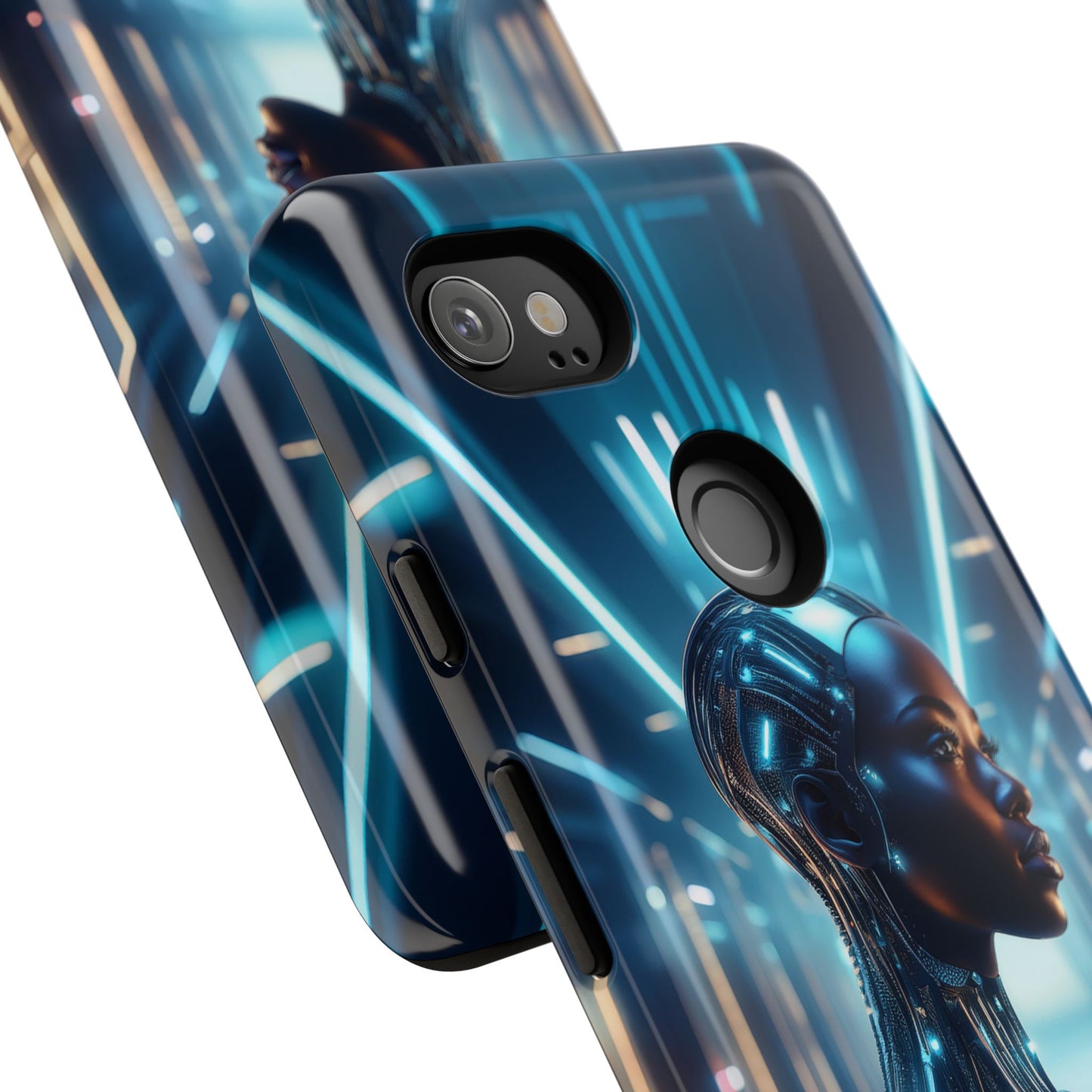 Futuristic Human Android Hybrid Cell Phone Case 003