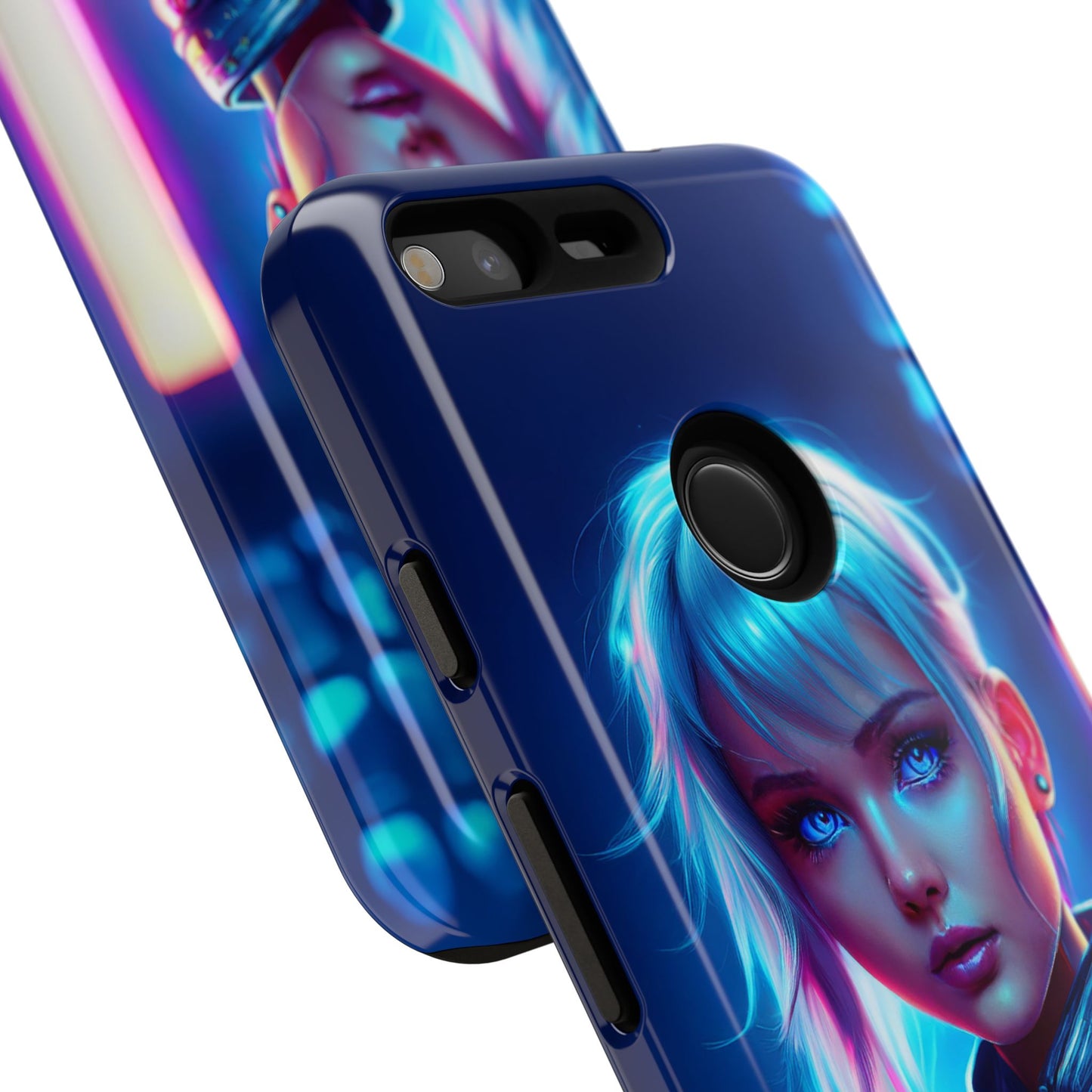 Futuristic Cyberpunk Female Cell Phone Case 013