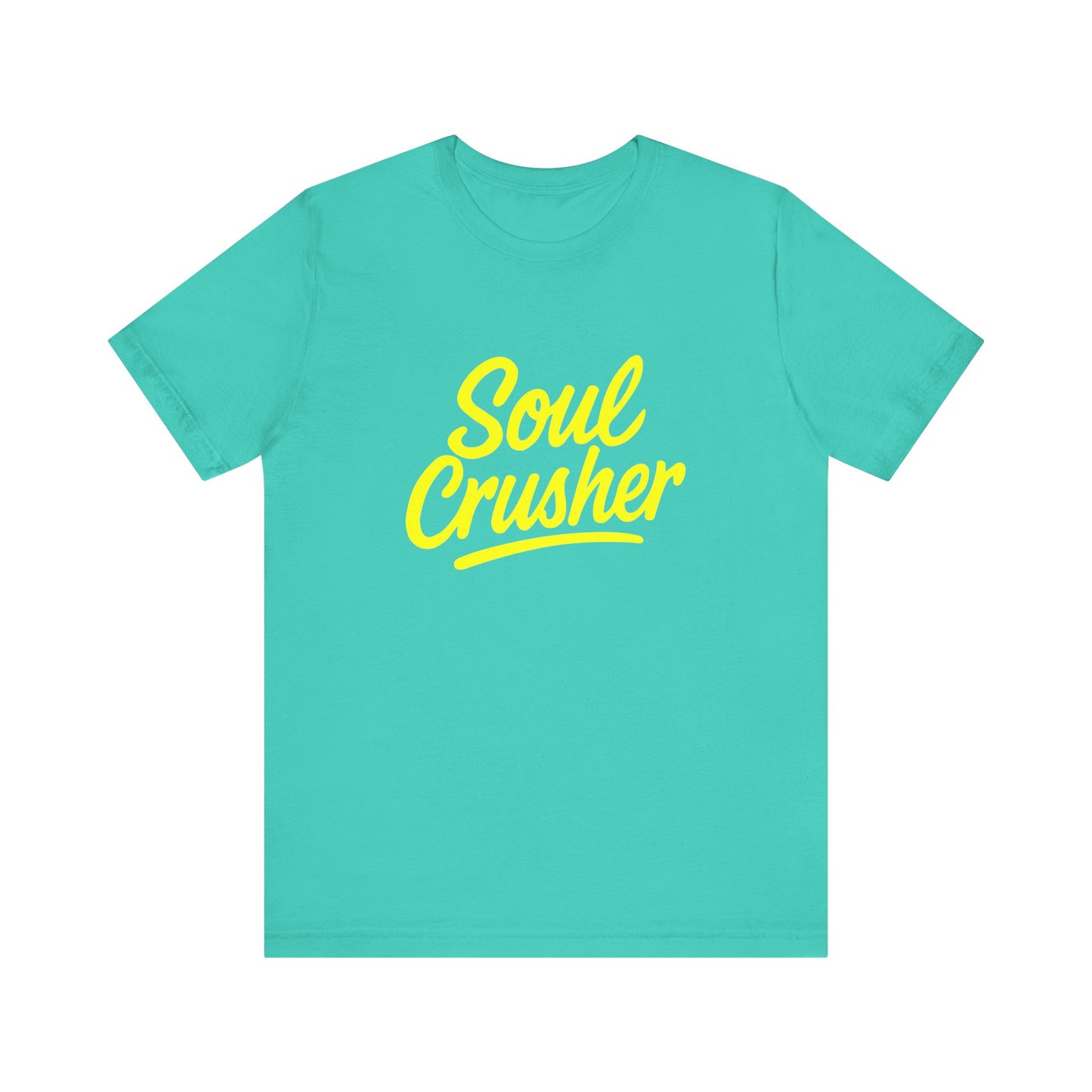 Colorful Design Soul Crusher Shirt – Loud Neon Yellow Statement Tee for Women Who Wreck Without Regret. Unisex Jersey Short Sleeve Tee