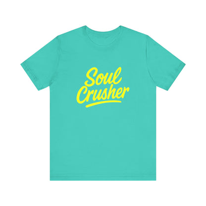 Colorful Design Soul Crusher Shirt – Loud Neon Yellow Statement Tee for Women Who Wreck Without Regret. Unisex Jersey Short Sleeve Tee