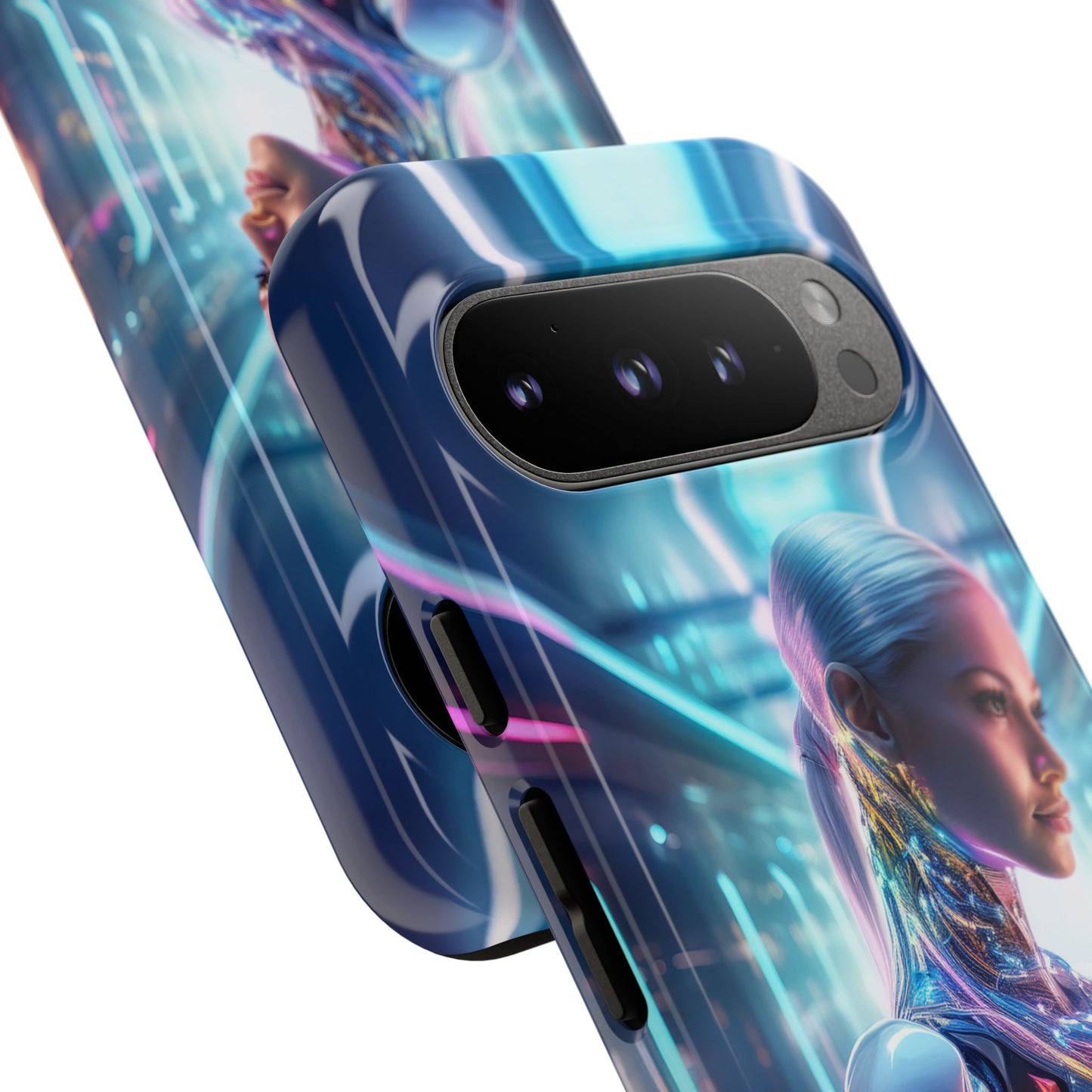 Futuristic Human Android Hybrid Cell Phone Case 015