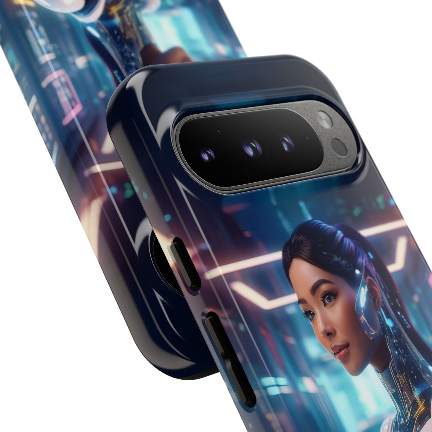 Futuristic Human Android Hybrid Cell Phone Case 005