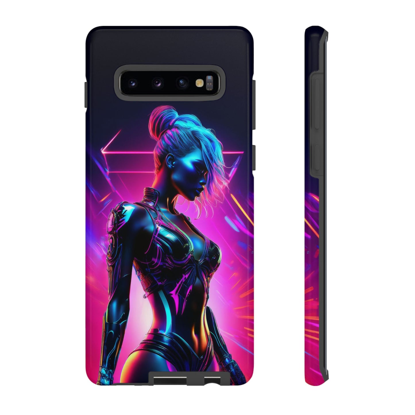 Futuristic Cyberpunk Female Cell Phone Case 017