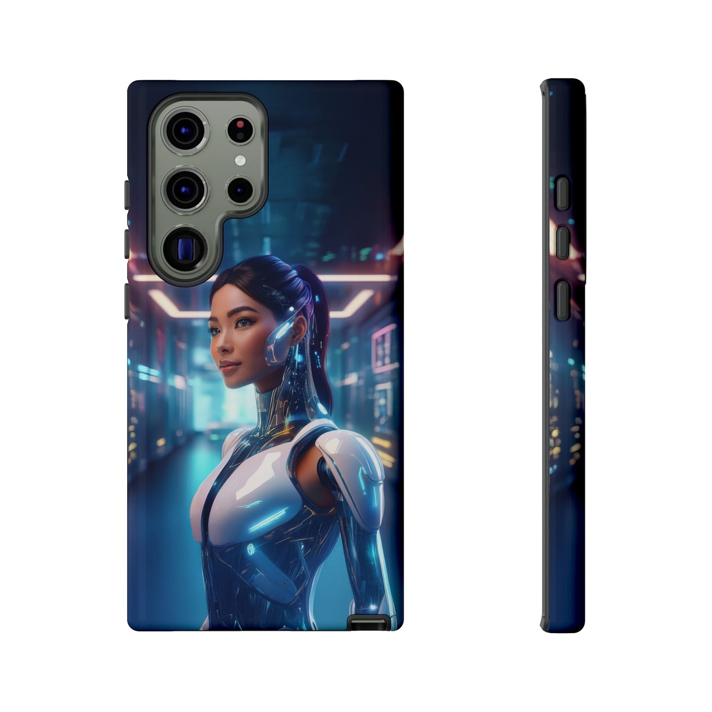 Futuristic Human Android Hybrid Cell Phone Case 005