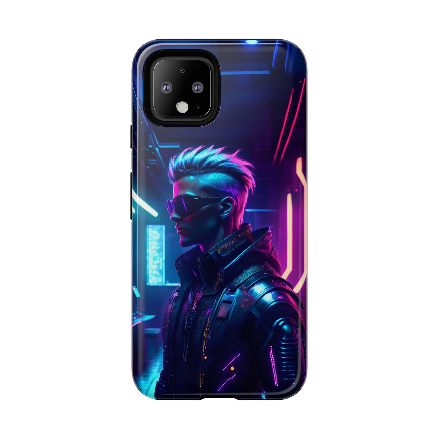 Futuristic Cyberpunk Male Cell Phone Case 002