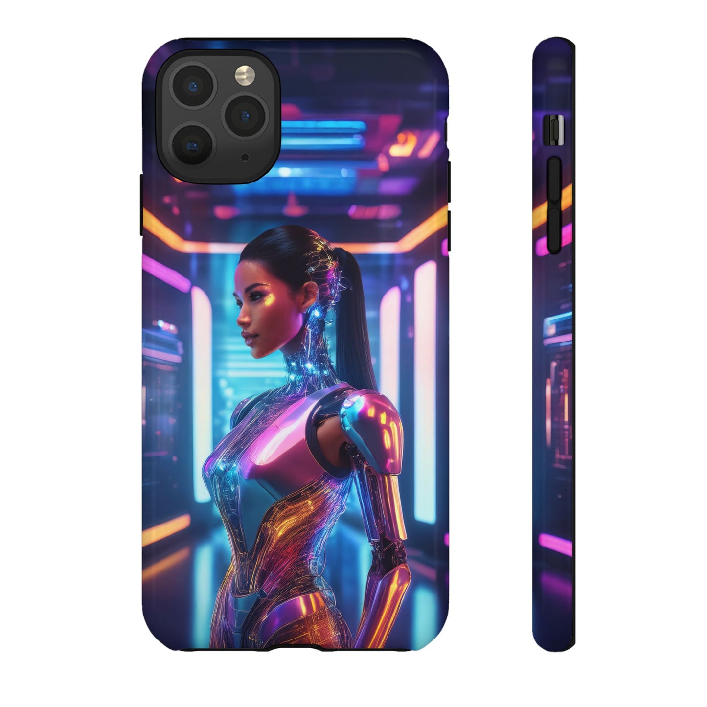 Futuristic Human Android Hybrid Cell Phone Case 016