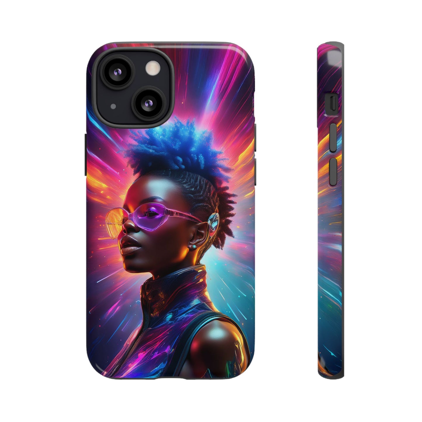 Futuristic Cyberpunk Female Cell Phone Case 026