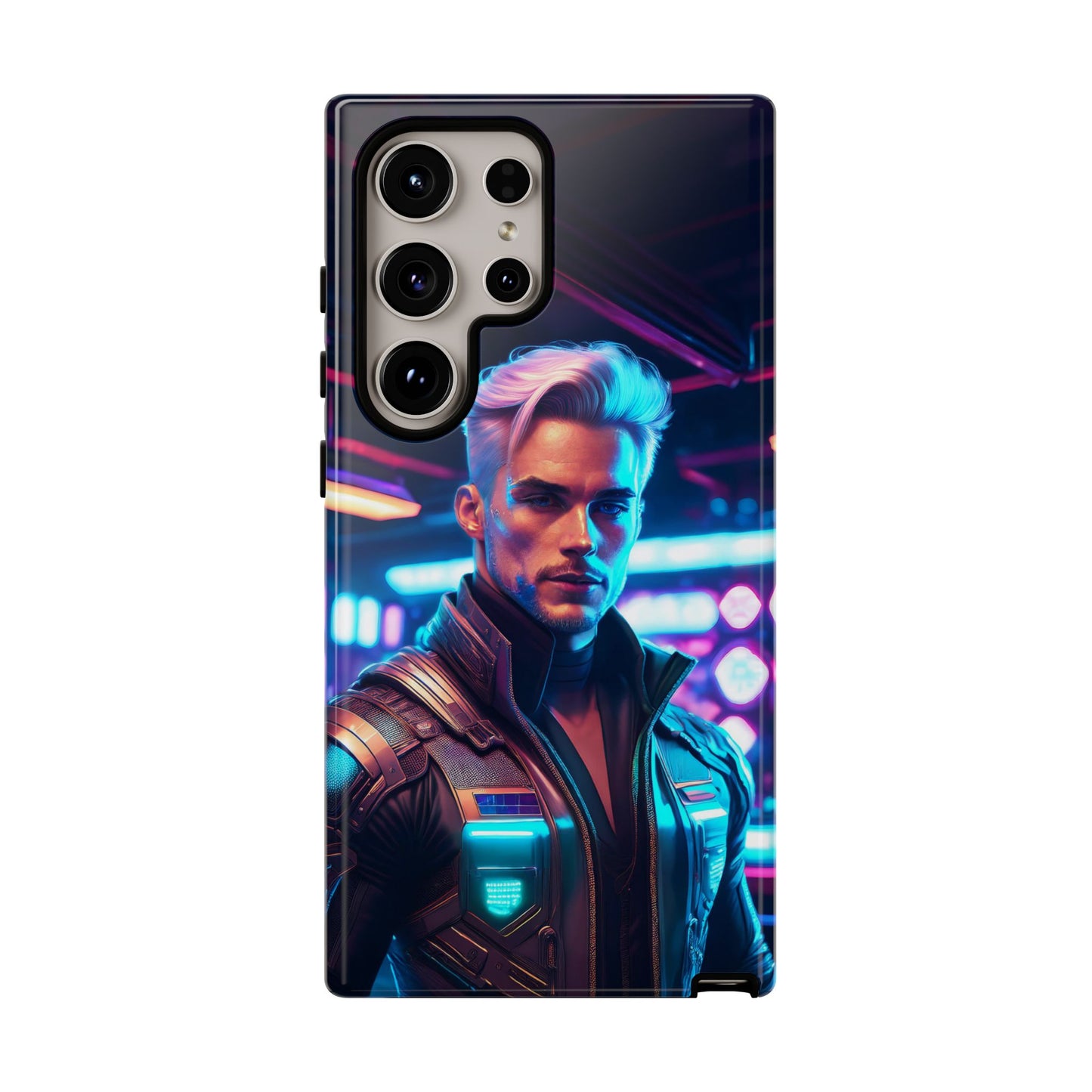 Futuristic Cyberpunk Male Cell Phone Case 008