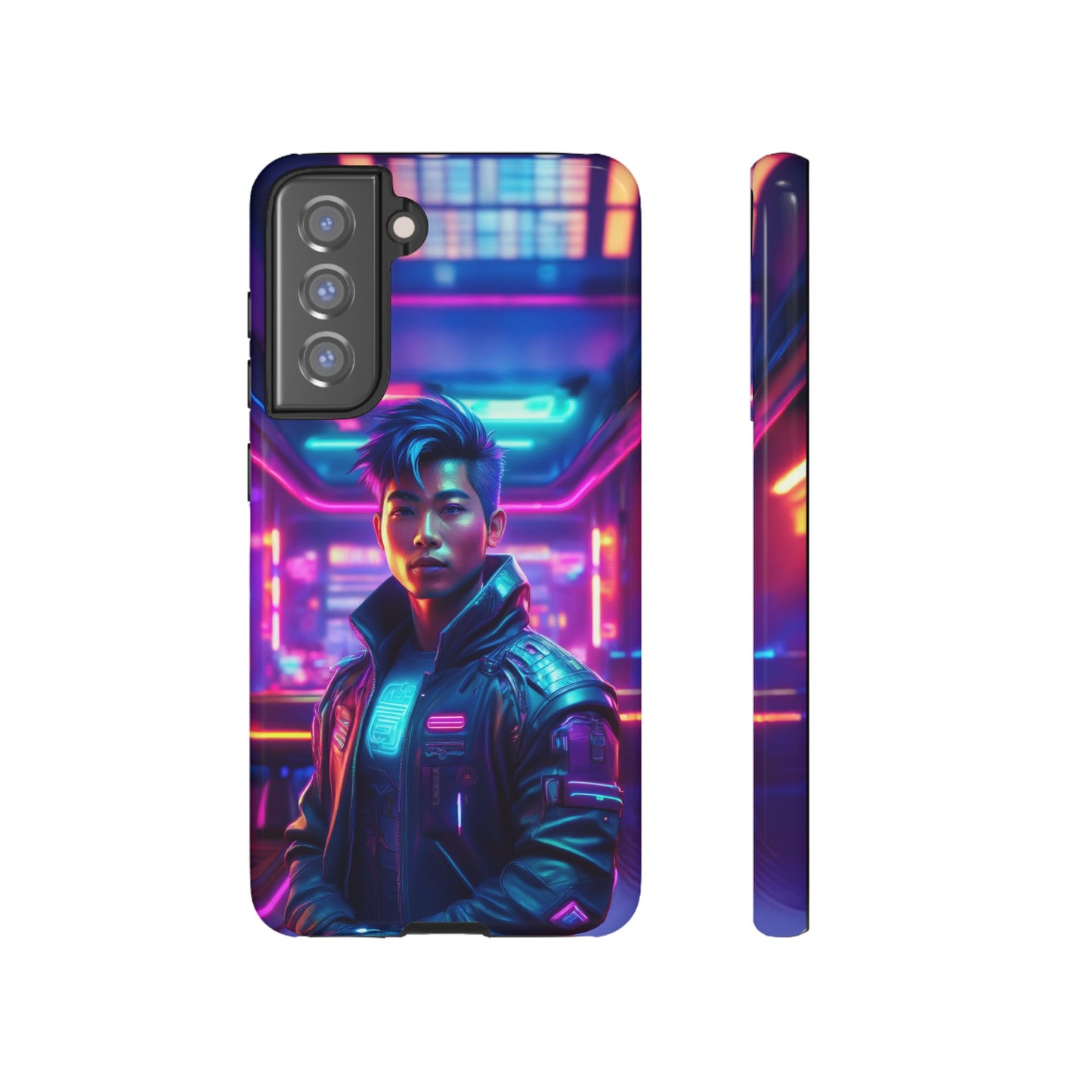 Futuristic Cyberpunk Male Cell Phone Case 012