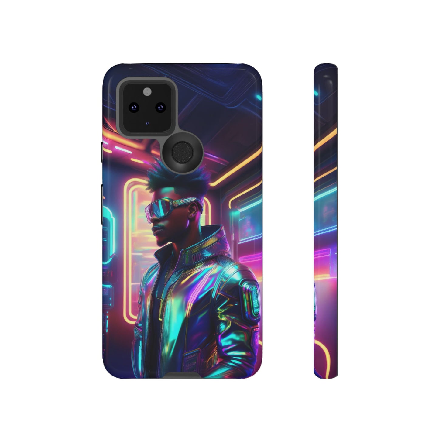 Futuristic Cyberpunk Male Cell Phone Case 004