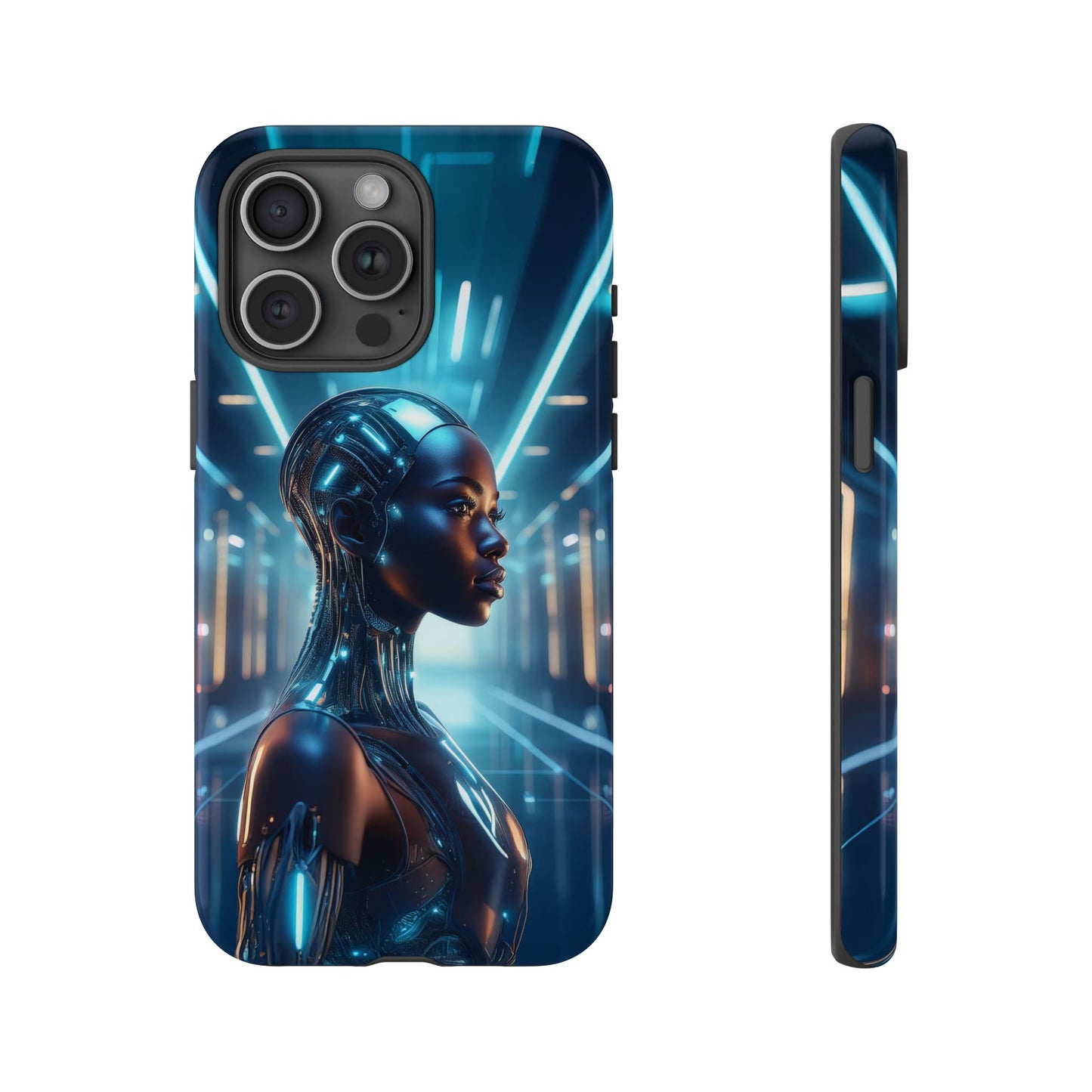 Futuristic Human Android Hybrid Cell Phone Case 003