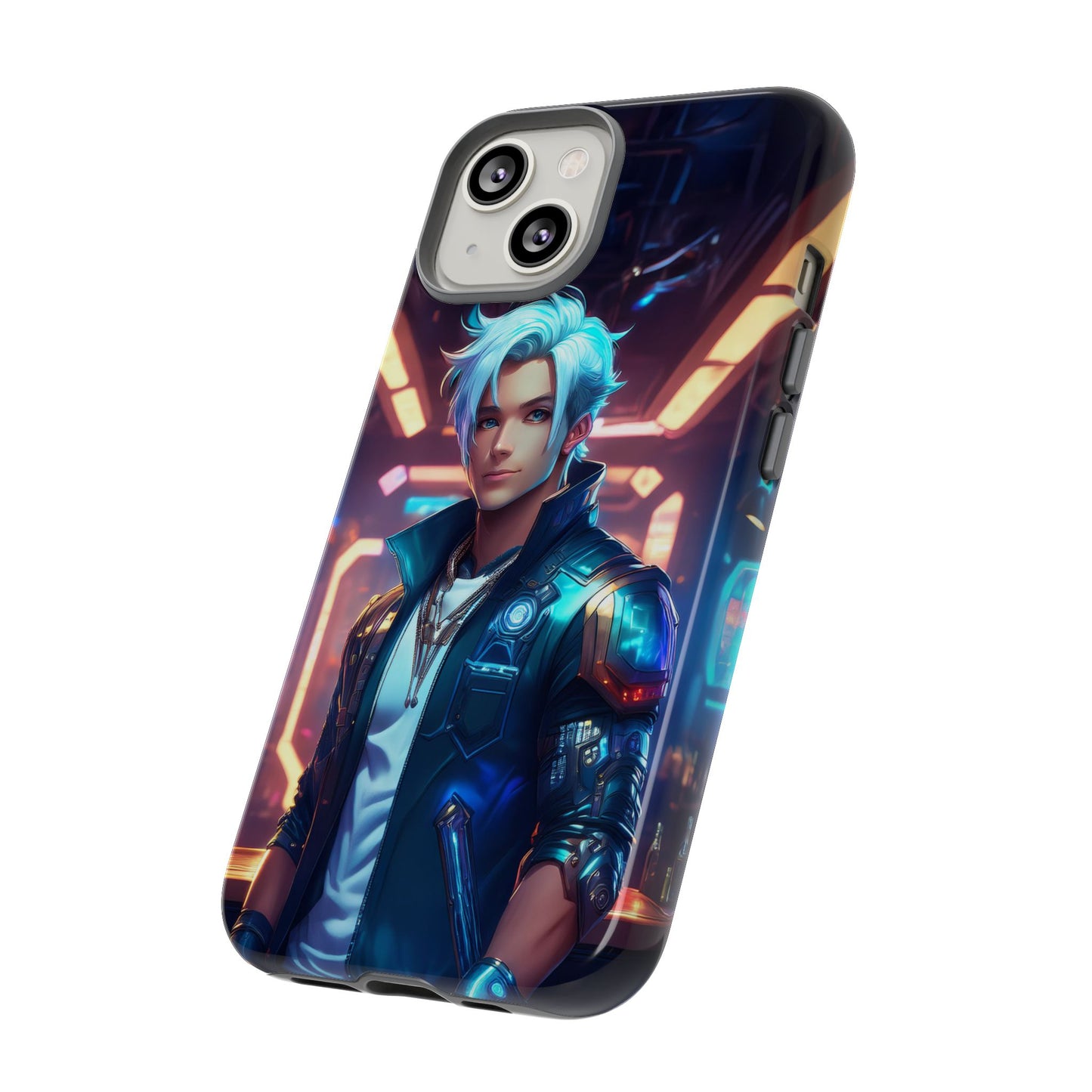 Futuristic Cyberpunk Male Cell Phone Case 009