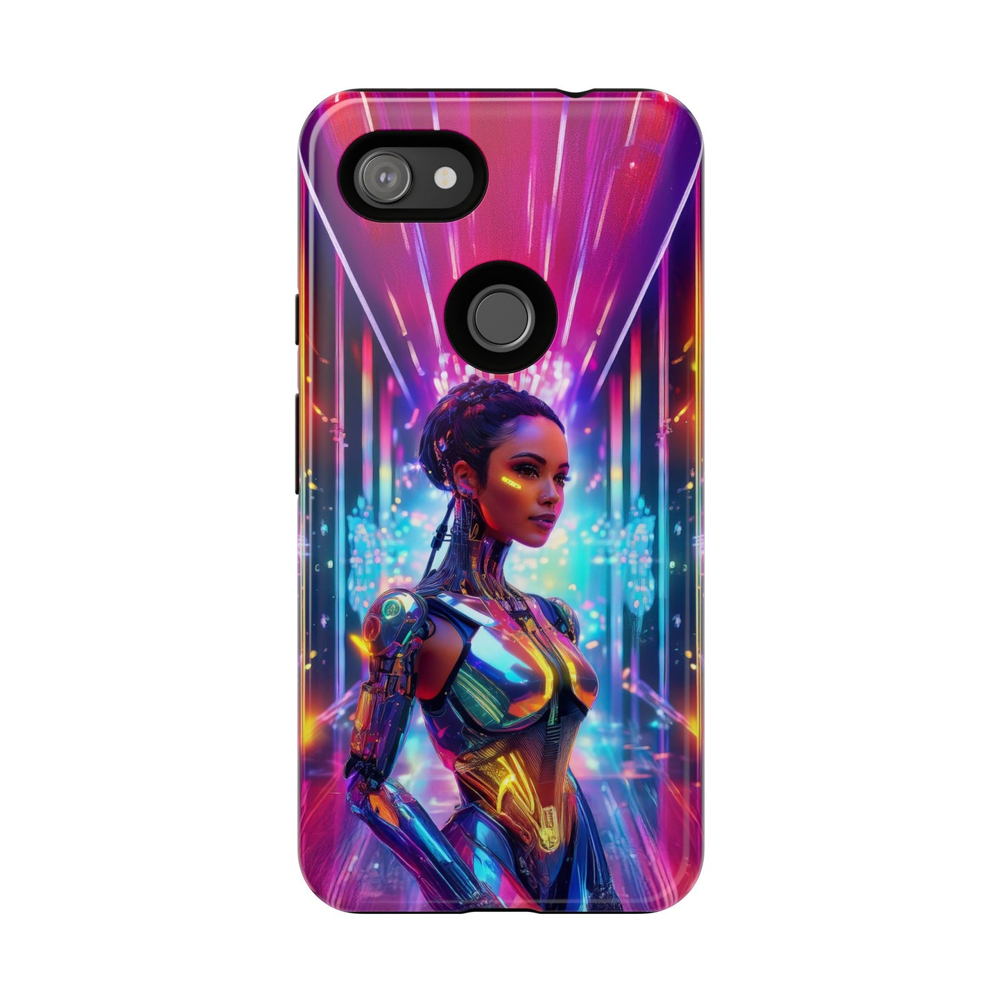 Futuristic Human Android Hybrid Cell Phone Case 006