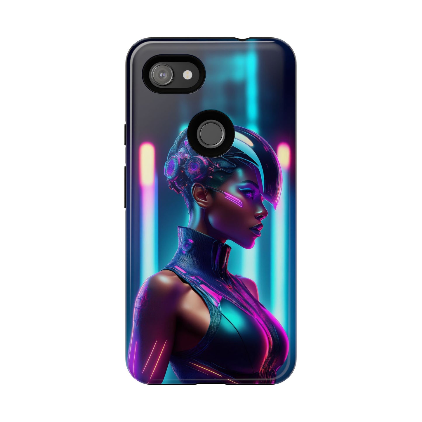 Futuristic Cyberpunk Female Cell Phone Case 021