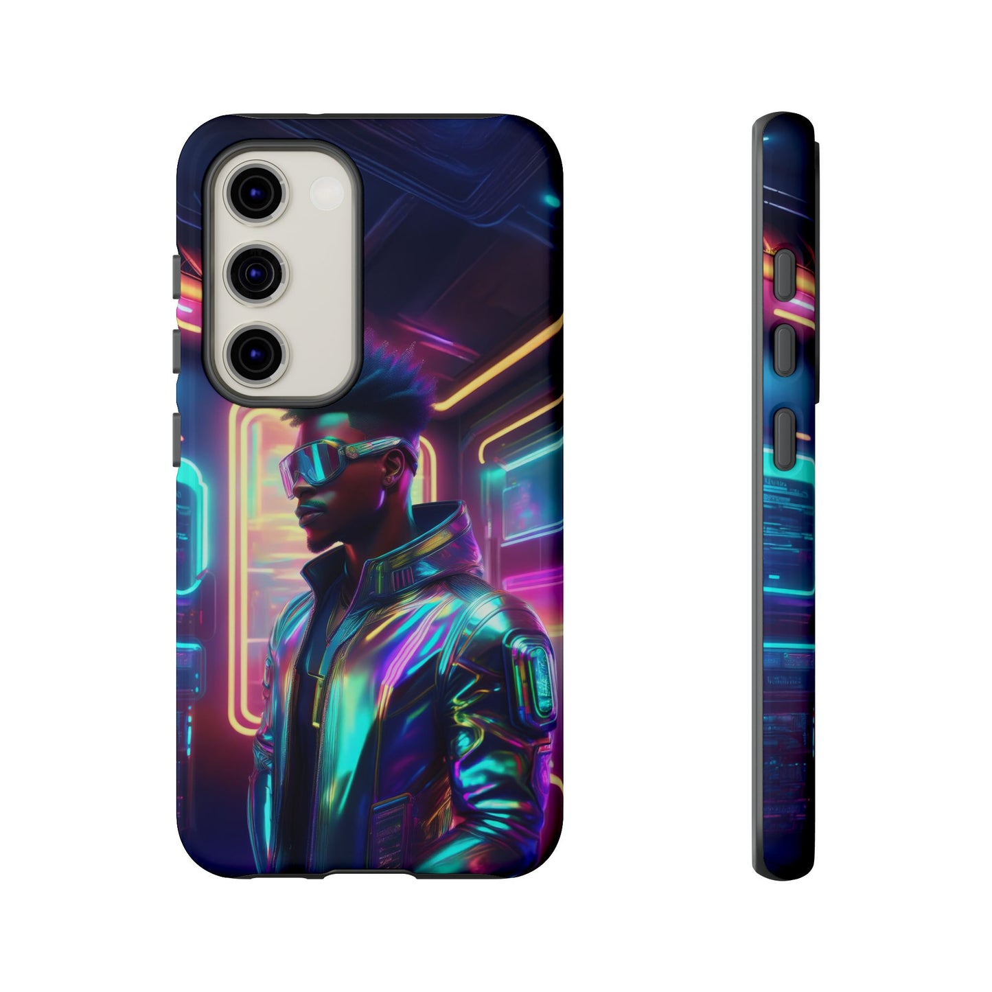 Futuristic Cyberpunk Male Cell Phone Case 004