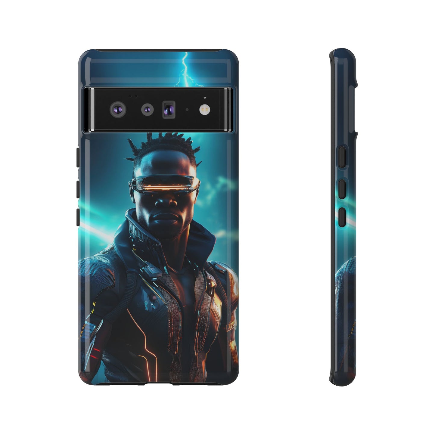 Futuristic Cyberpunk Male Cell Phone Case 014