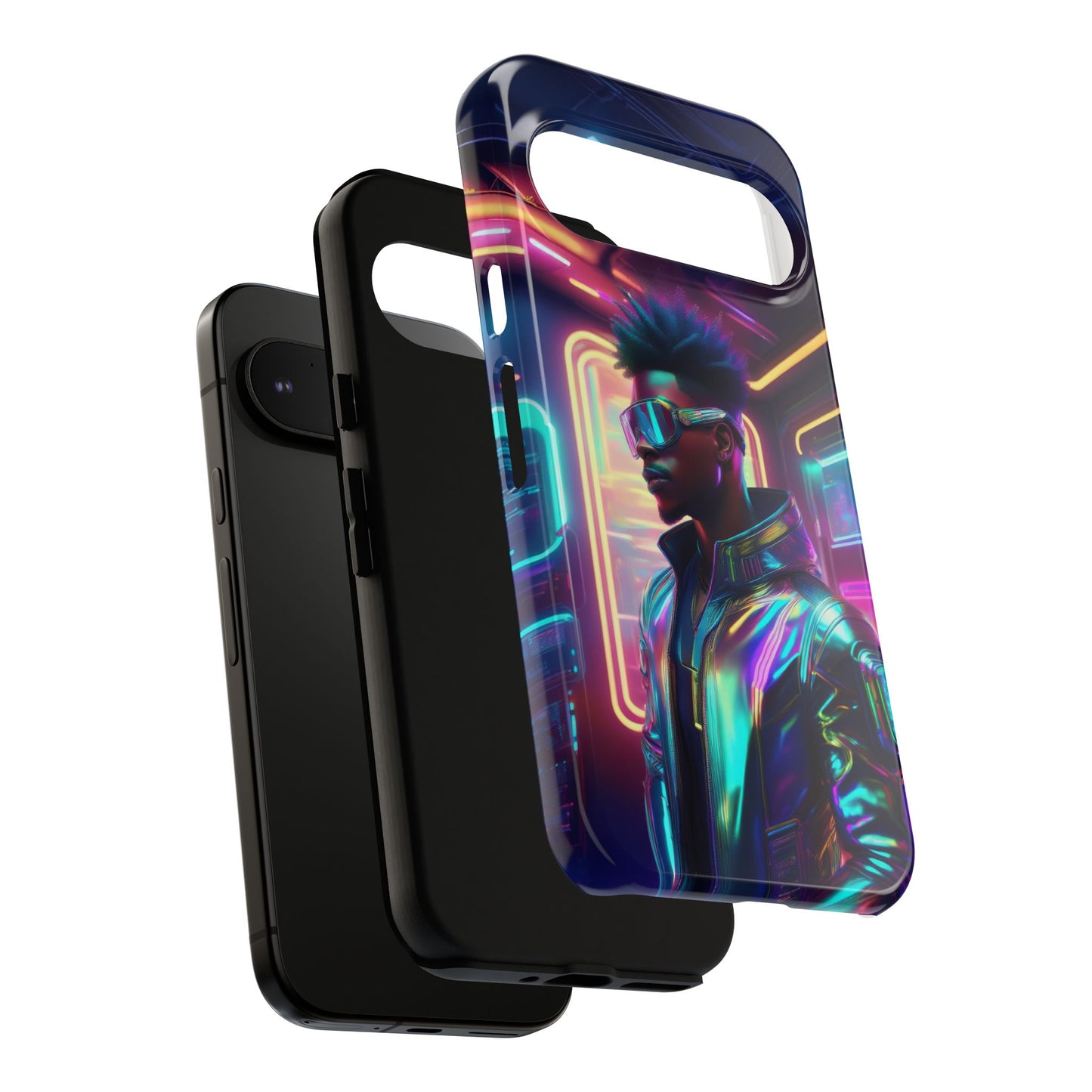 Futuristic Cyberpunk Male Cell Phone Case 004