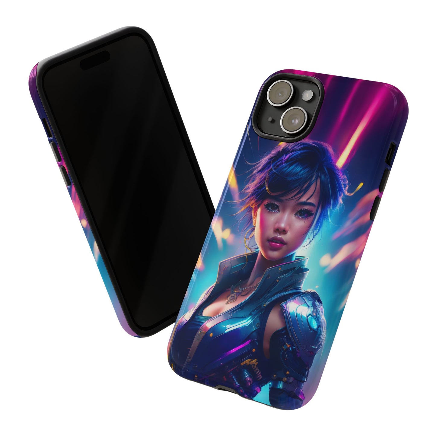 Futuristic Cyberpunk Female Cell Phone Case 024