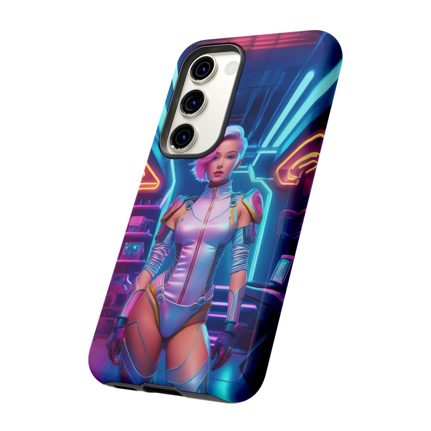 Futuristic Cyberpunk Female Cell Phone Case 002