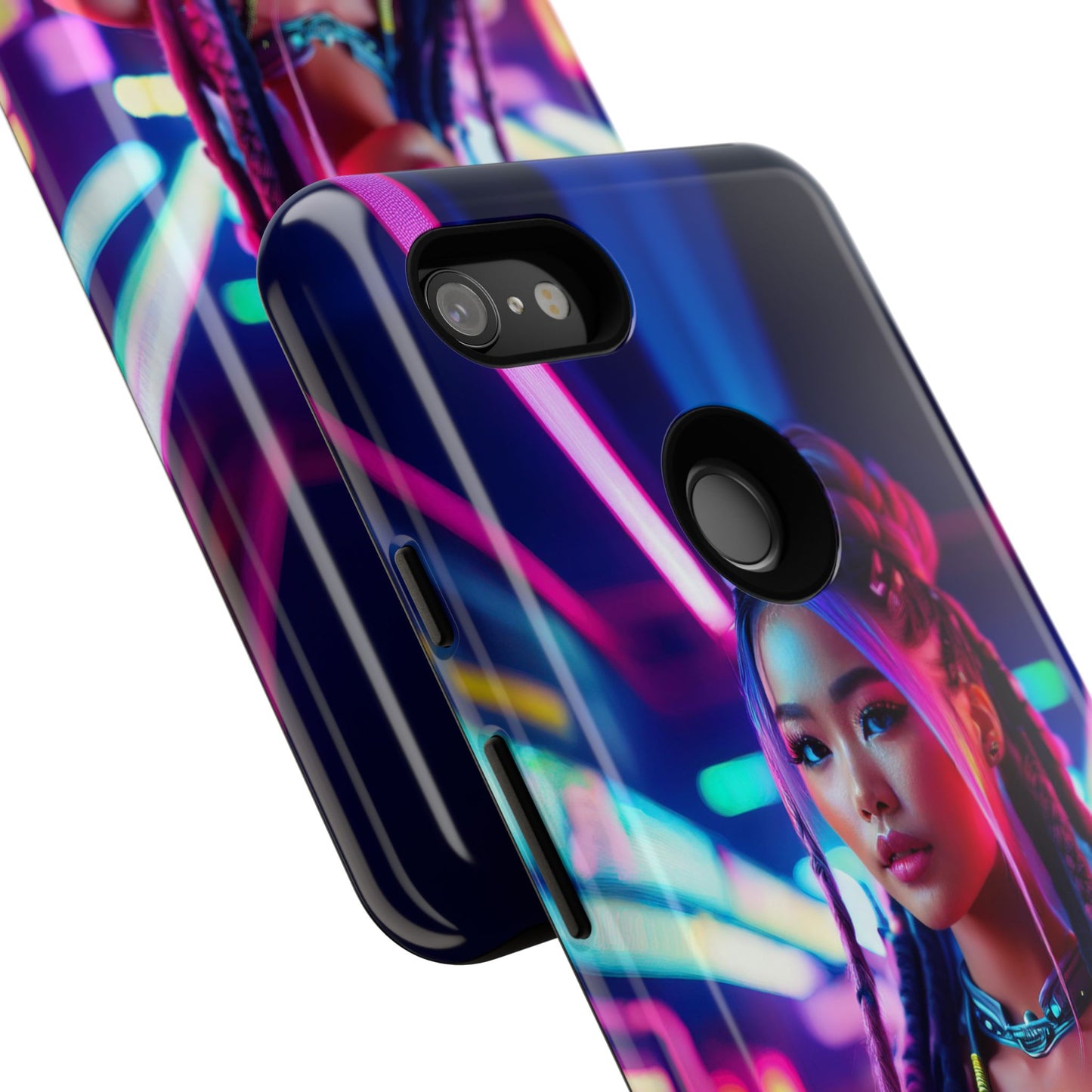 Futuristic Cyberpunk Female Cell Phone Case 008