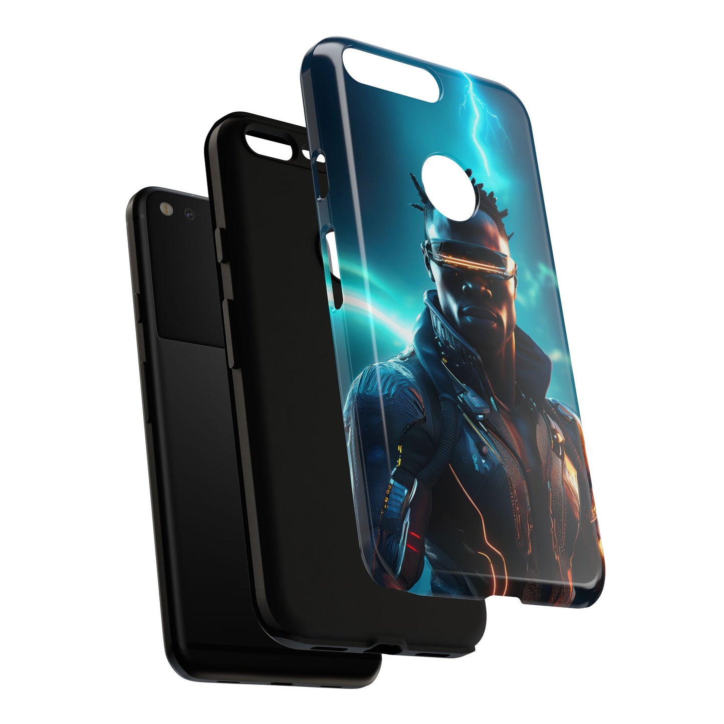 Futuristic Cyberpunk Male Cell Phone Case 014