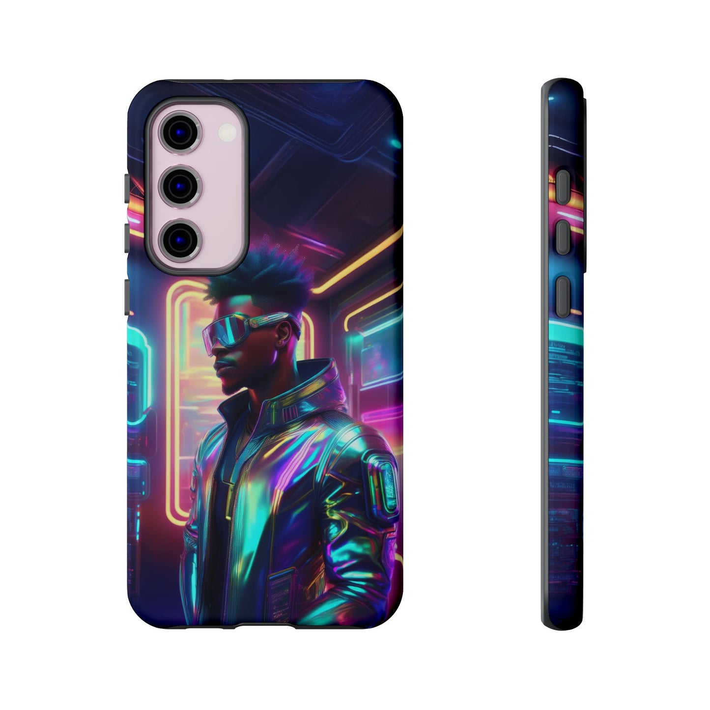 Futuristic Cyberpunk Male Cell Phone Case 004