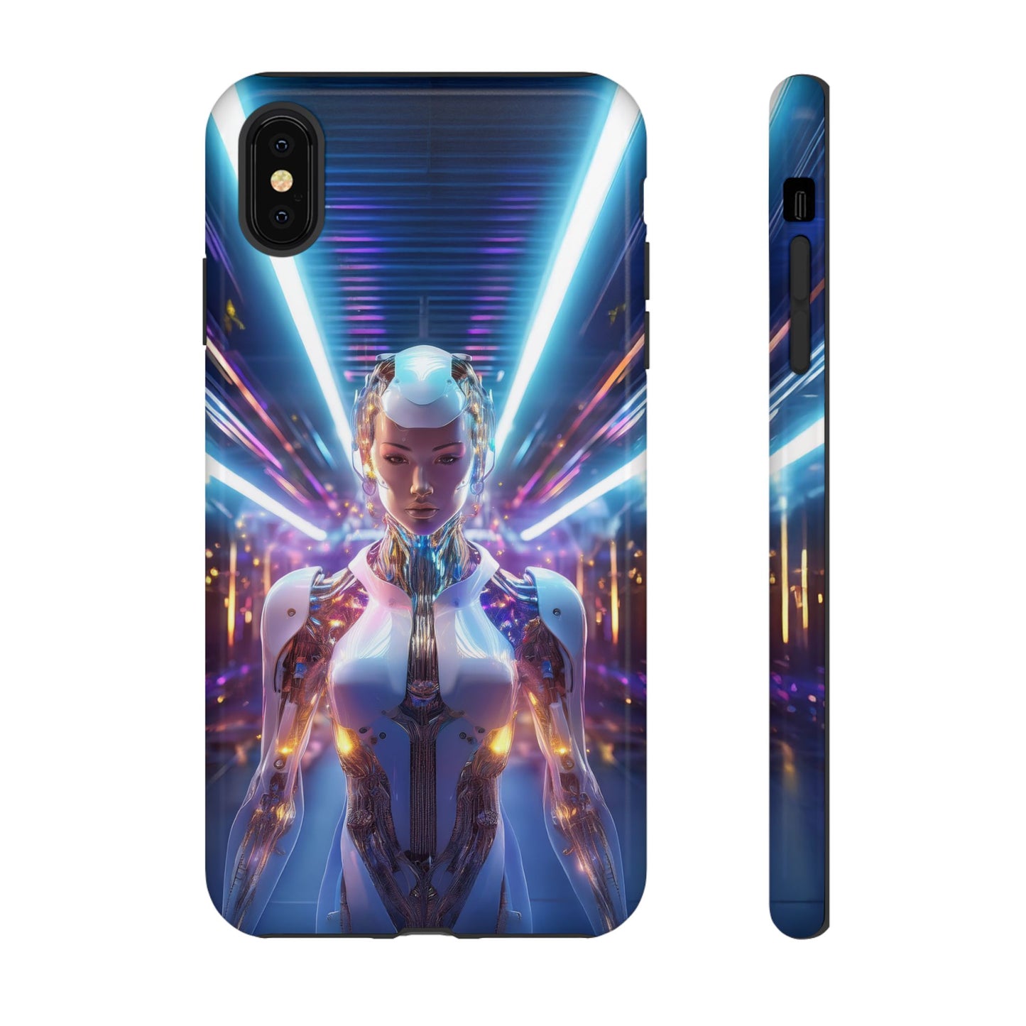 Futuristic Human Android Hybrid Cell Phone Case 007