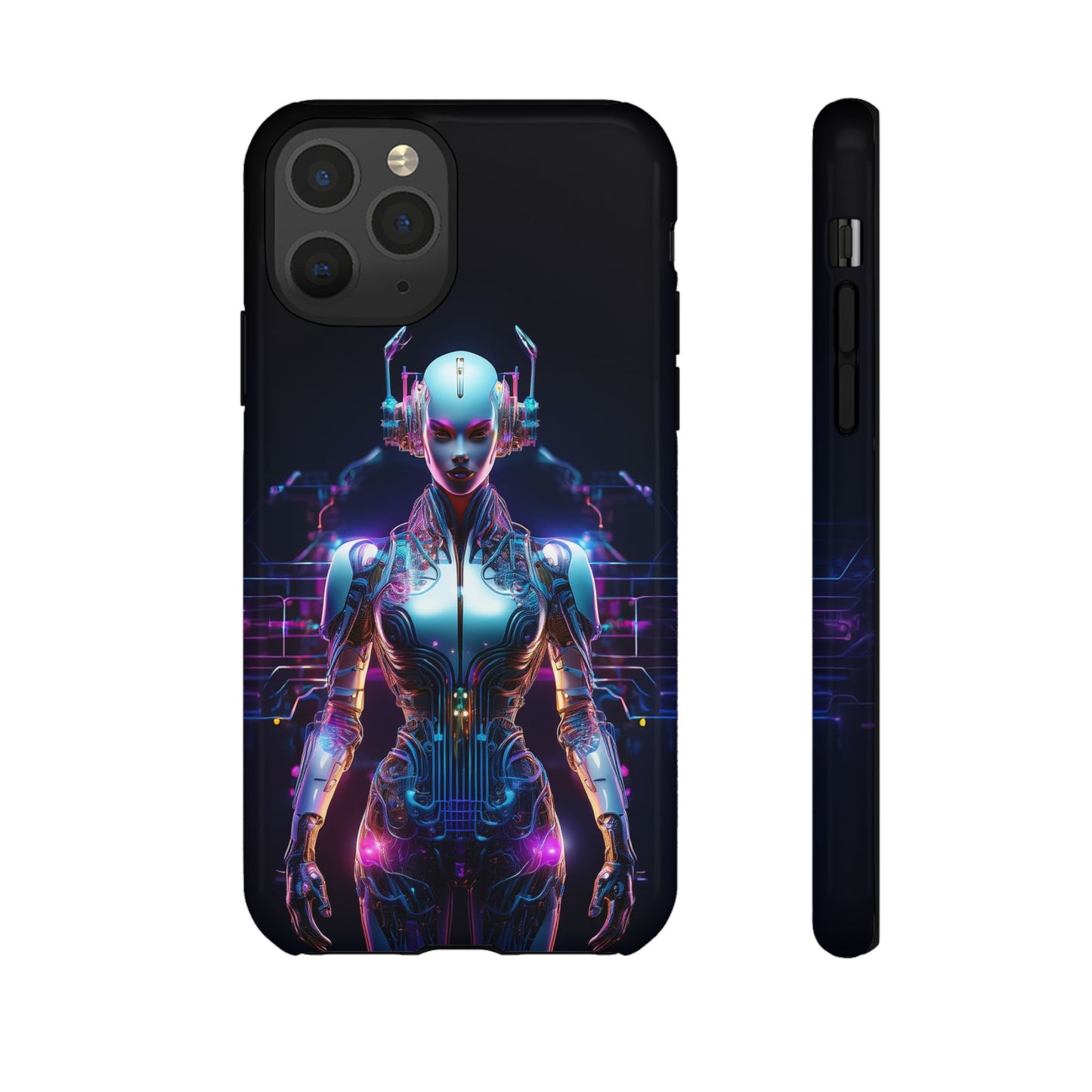 Futuristic Human Android Hybrid Cell Phone Case 001